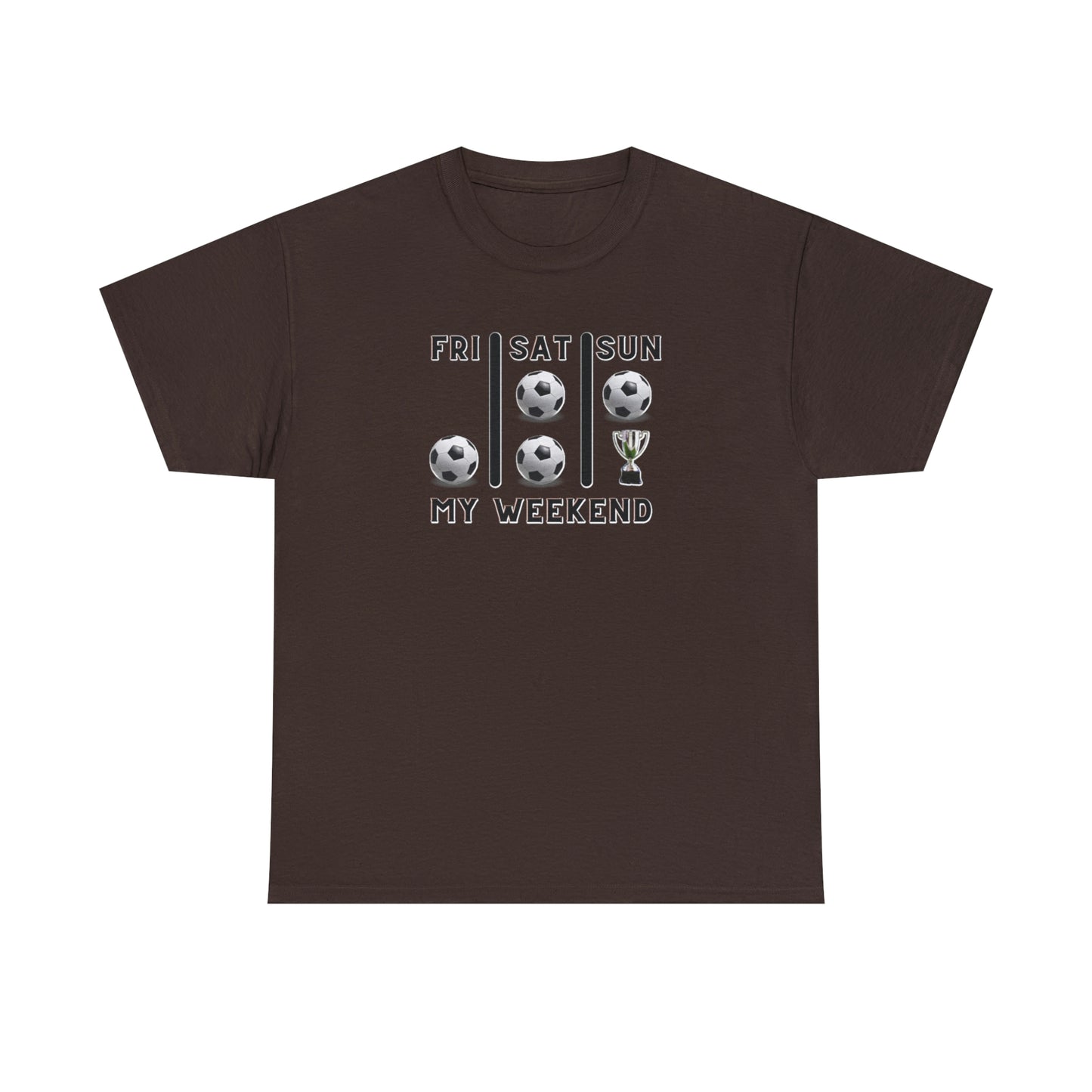 Soccer Trophy- My Weekend- Various Colors- Unisex Heavy Cotton Tee (ST-FGS-21-500U)