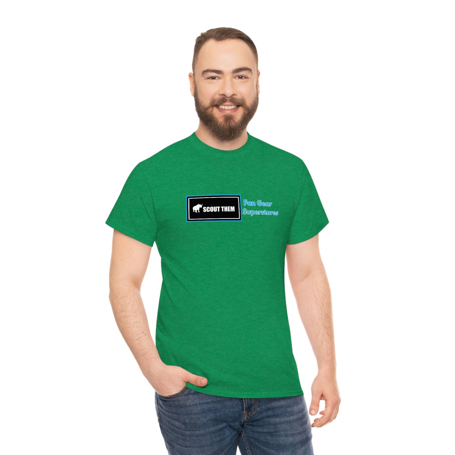ScoutThem FGS Shield- Various Green colors- Unisex Heavy Cotton Tee (ST-FGS-21-008U)