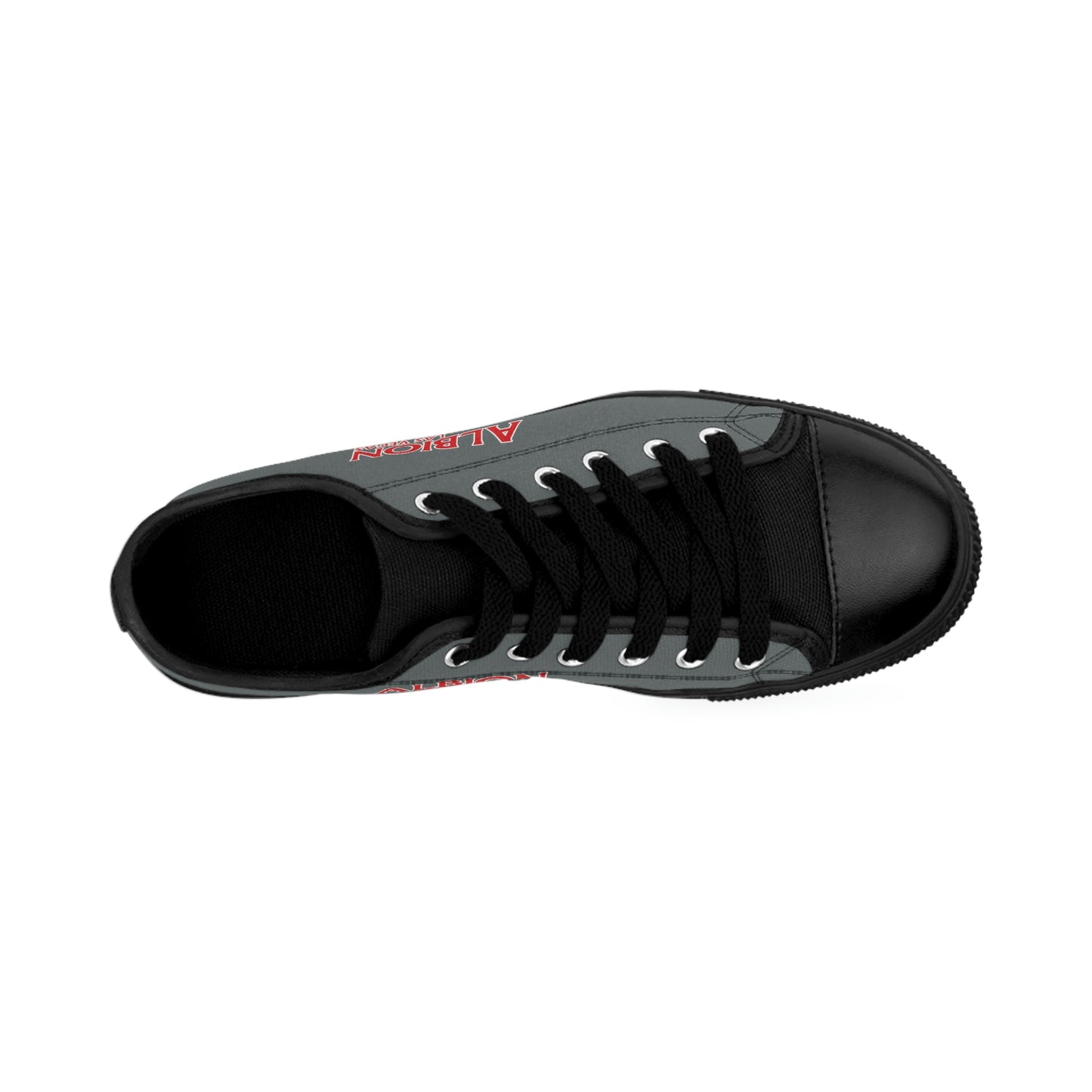 Albion LV Logo- Men's Sneakers- Dark Grey and Black (ALB-LV-42-138M)