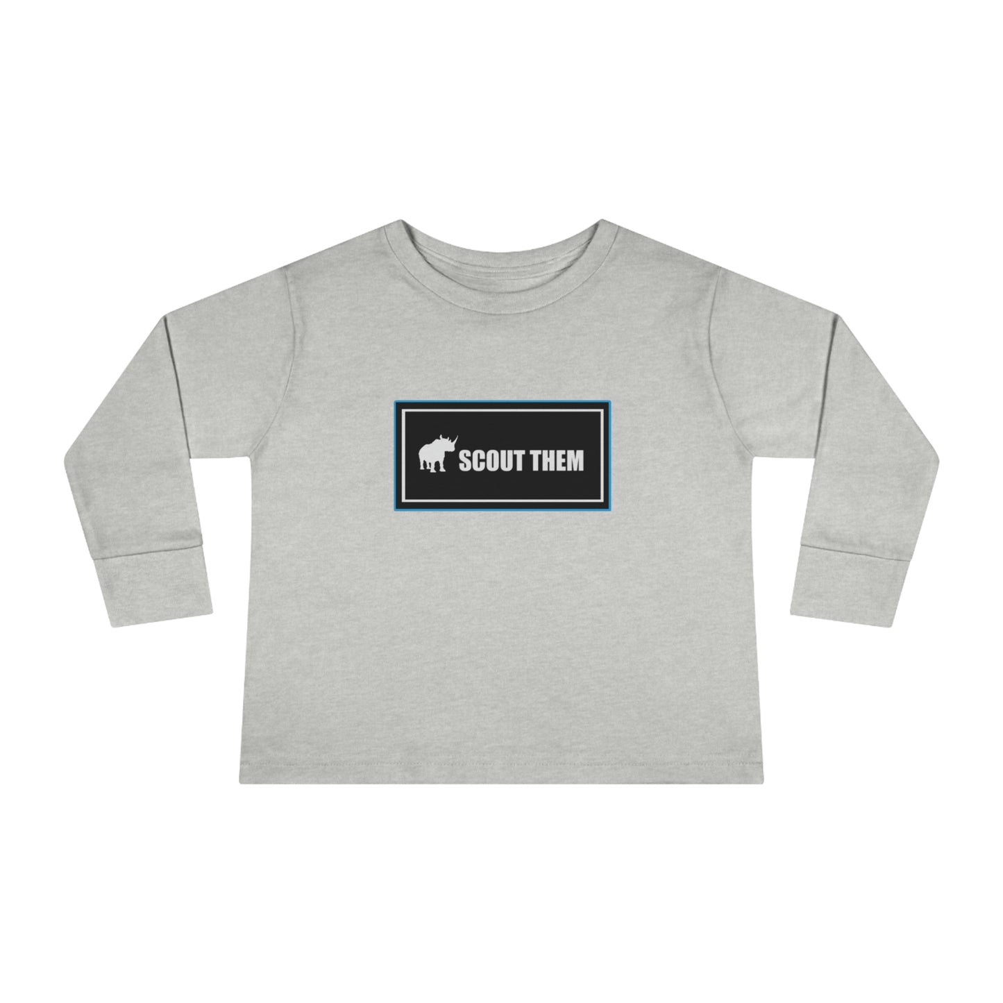 ScoutThem Shield Lg blue border- Toddler Long Sleeve Tee (ST-FGS-24-834K)