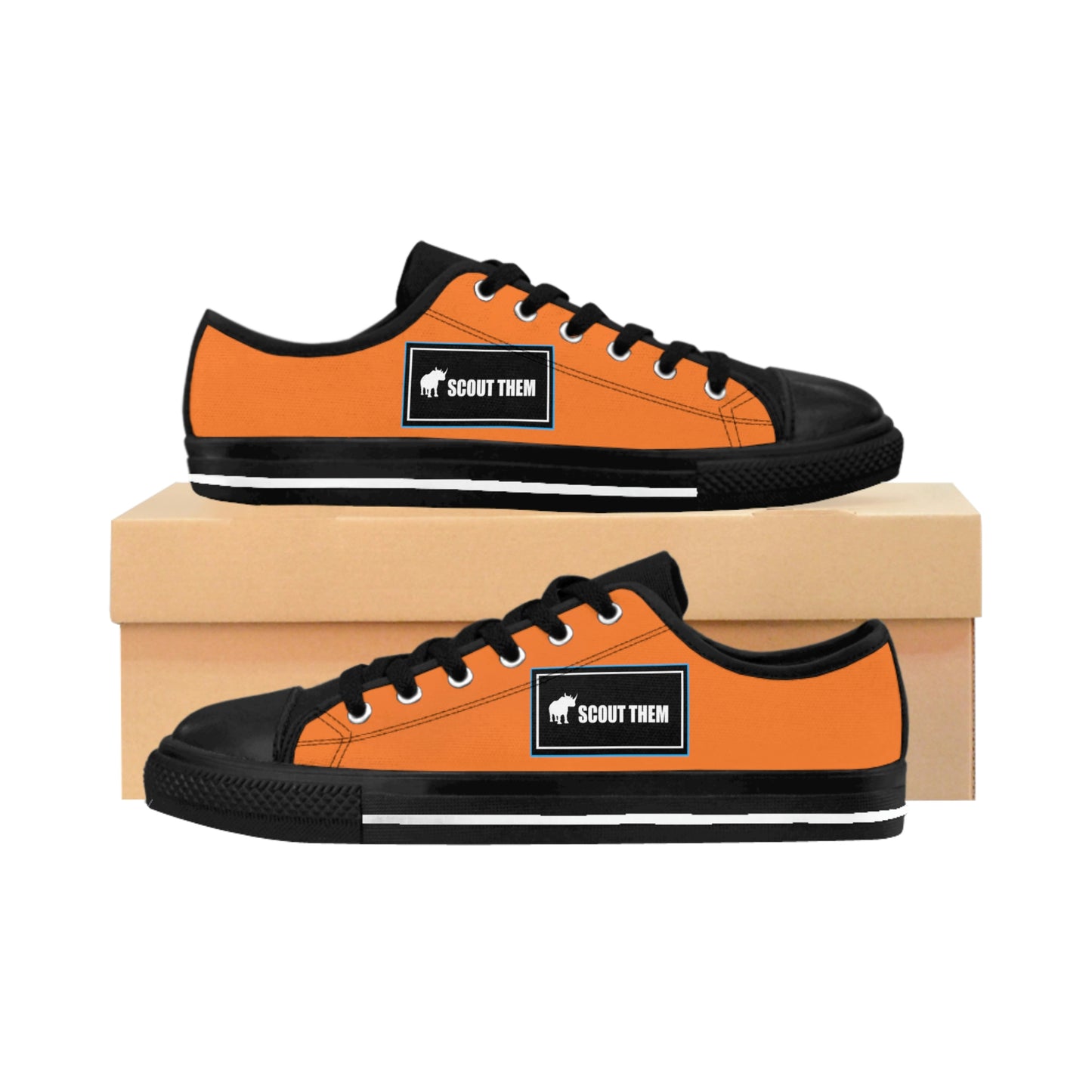 ScoutThem Shield blue border- Men's Sneakers- Crusta and Black (ST-FGS-42-112M)