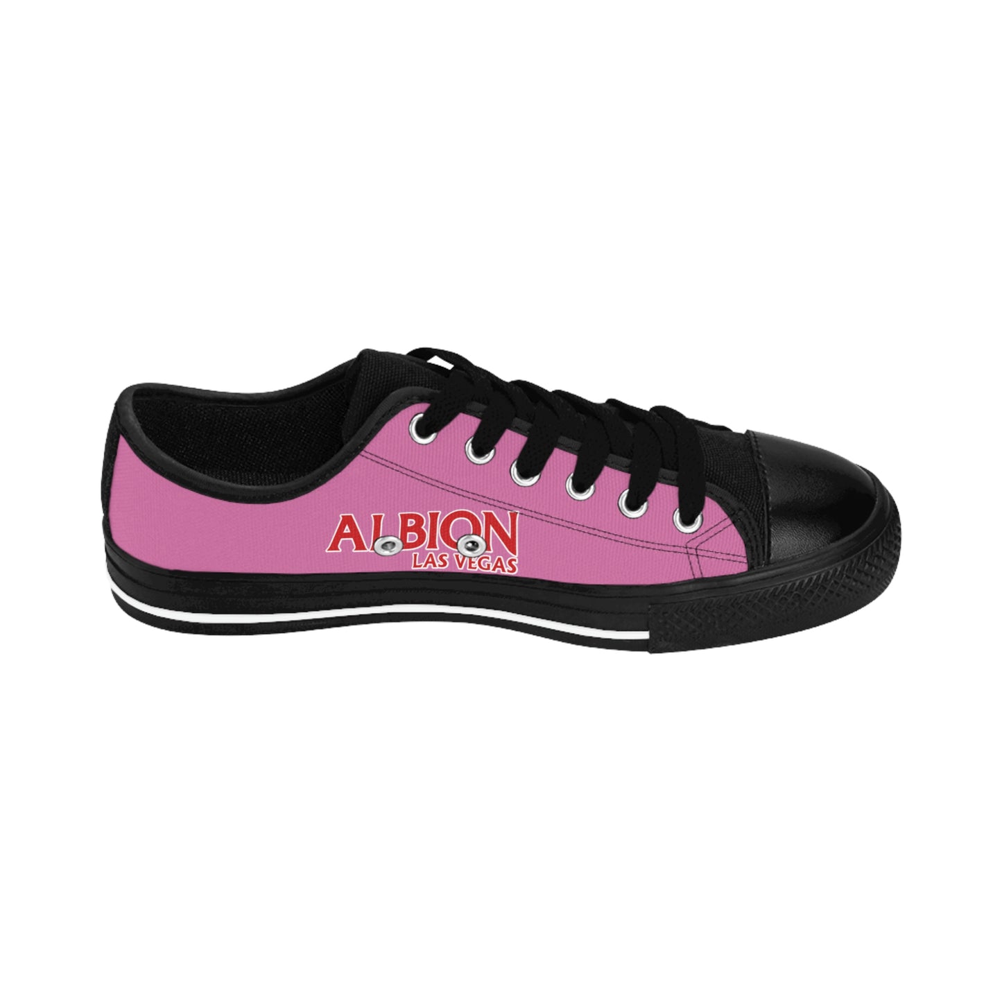Albion LV Logo- Women's Sneakers- Light Pink and Black (ALB-LV-42-217W)