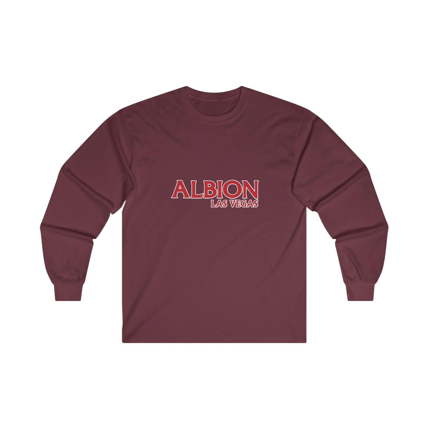 Albion LV Text Lg Front- Ultra Cotton Long Sleeve Tee (ALB-LV-21-223U)