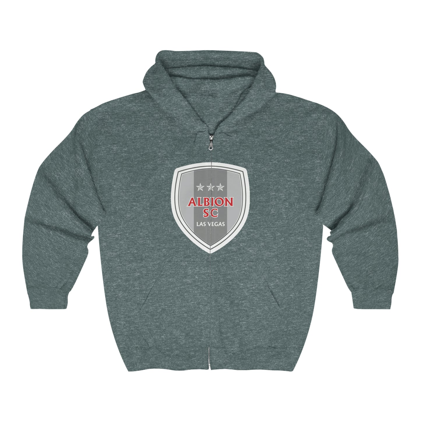 Albion LV Shield Lg Front- Unisex Heavy Blend™ Full Zip Hooded Sweatshirt (ALB-LV-22-513U)