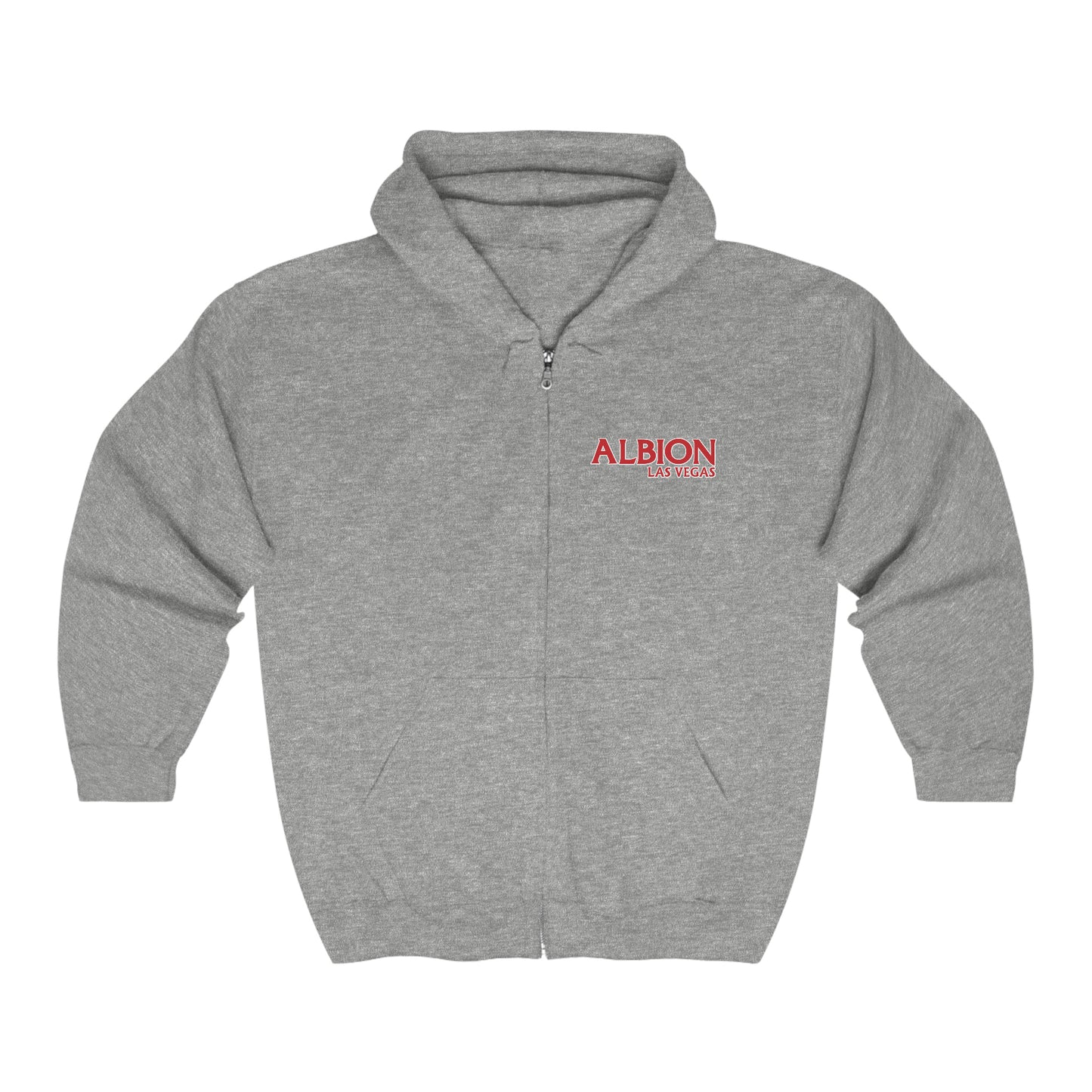 Albion LV Logo Sm Front- Unisex Heavy Blend™ Full Zip Hooded Sweatshirt (ALB-LV-22-521U)