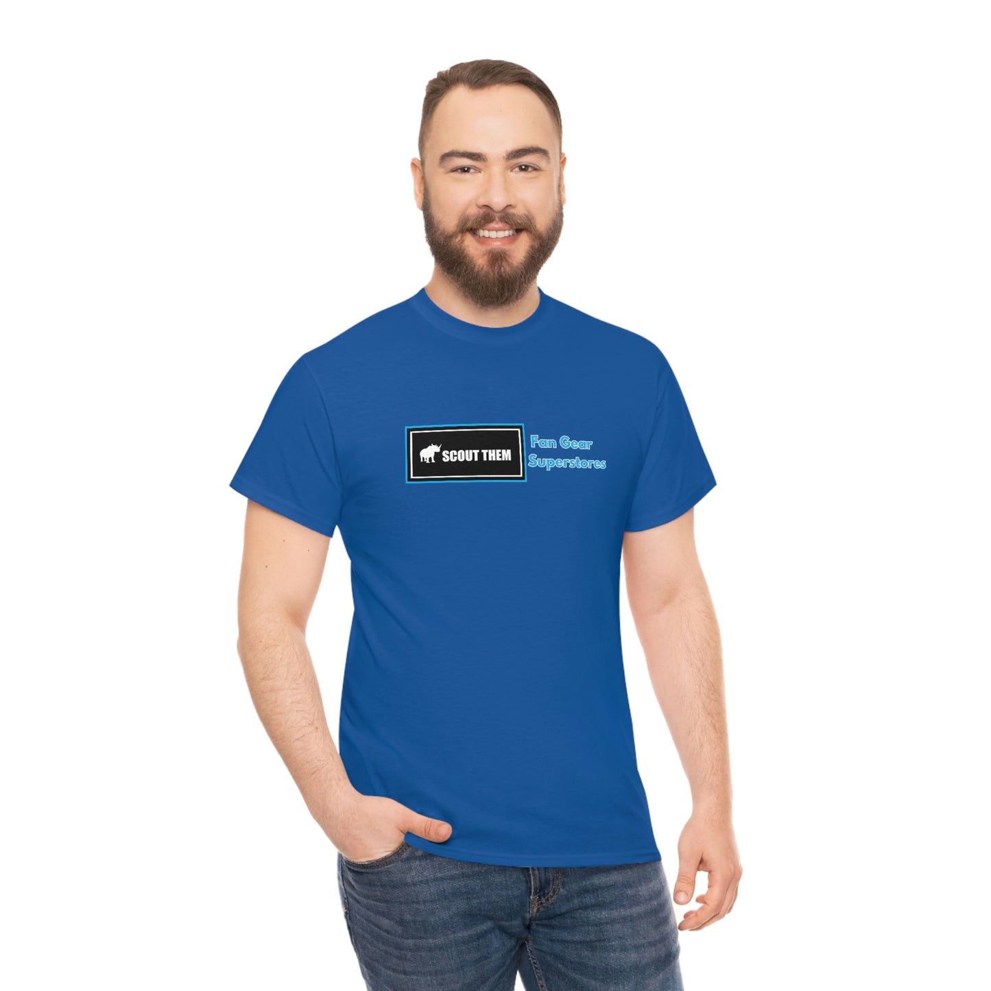 ScoutThem FGS Shield- Various Blue colors- Unisex Heavy Cotton Tee (ST-FGS-21-006U)