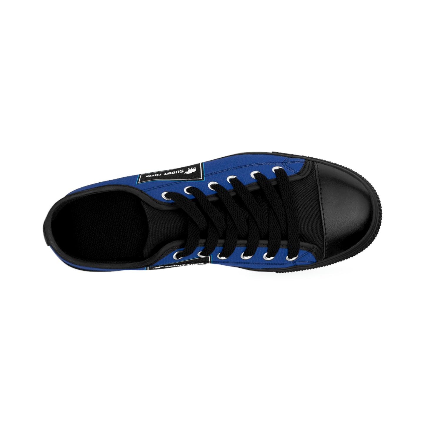 ScoutThem Shield blue border- Men's Sneakers- Dark Blue and Black (ST-FGS-42-105M)