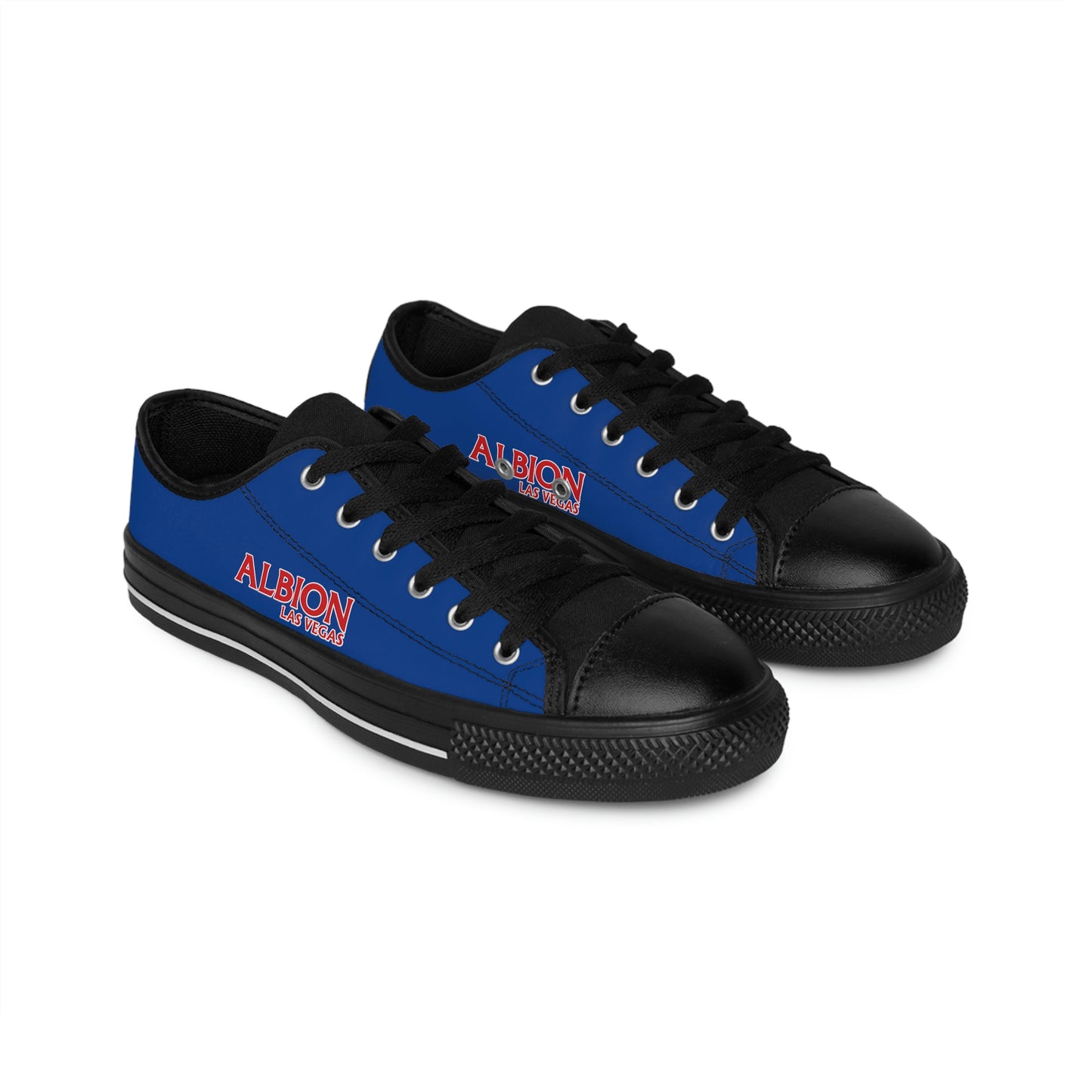 Albion LV Logo- Men's Sneakers- Dark Blue and Black (ALB-LV-42-135M)