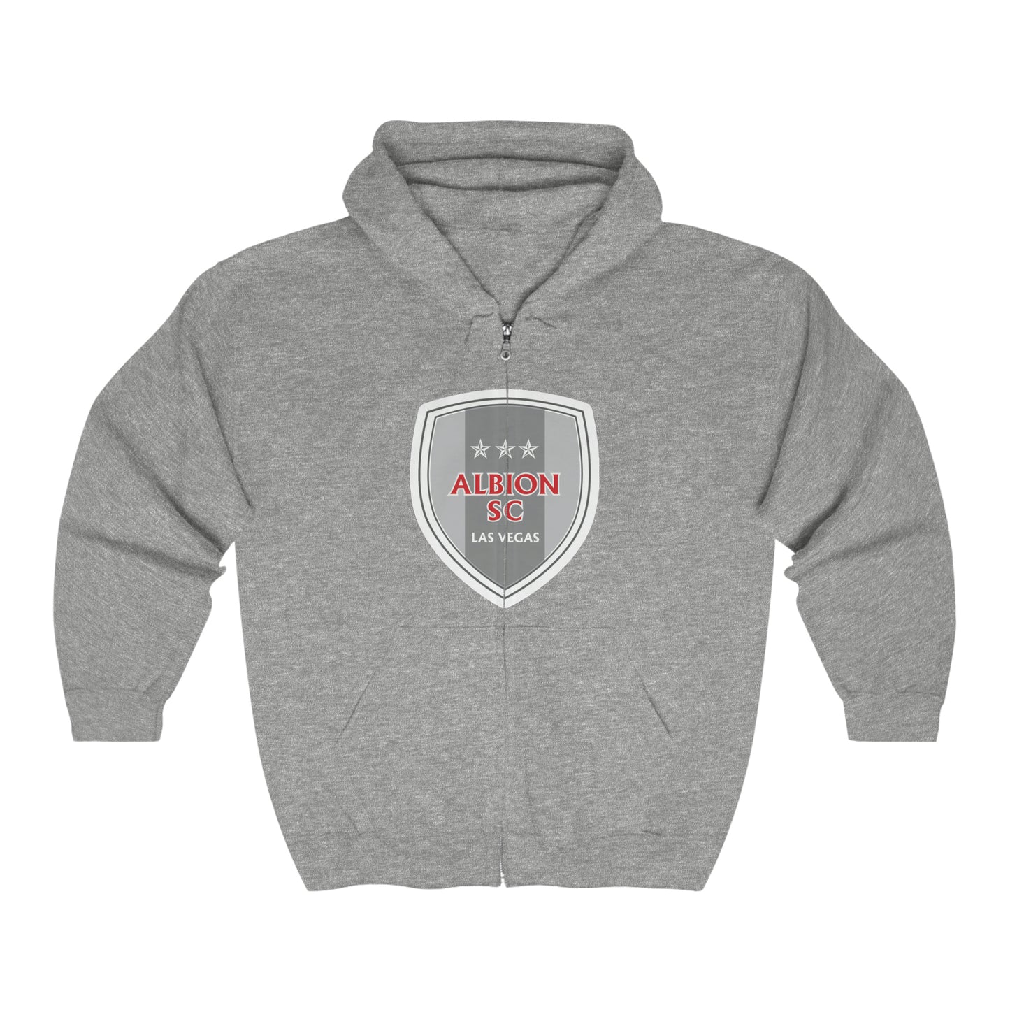 Albion LV Shield Lg Front- Unisex Heavy Blend™ Full Zip Hooded Sweatshirt (ALB-LV-22-513U)