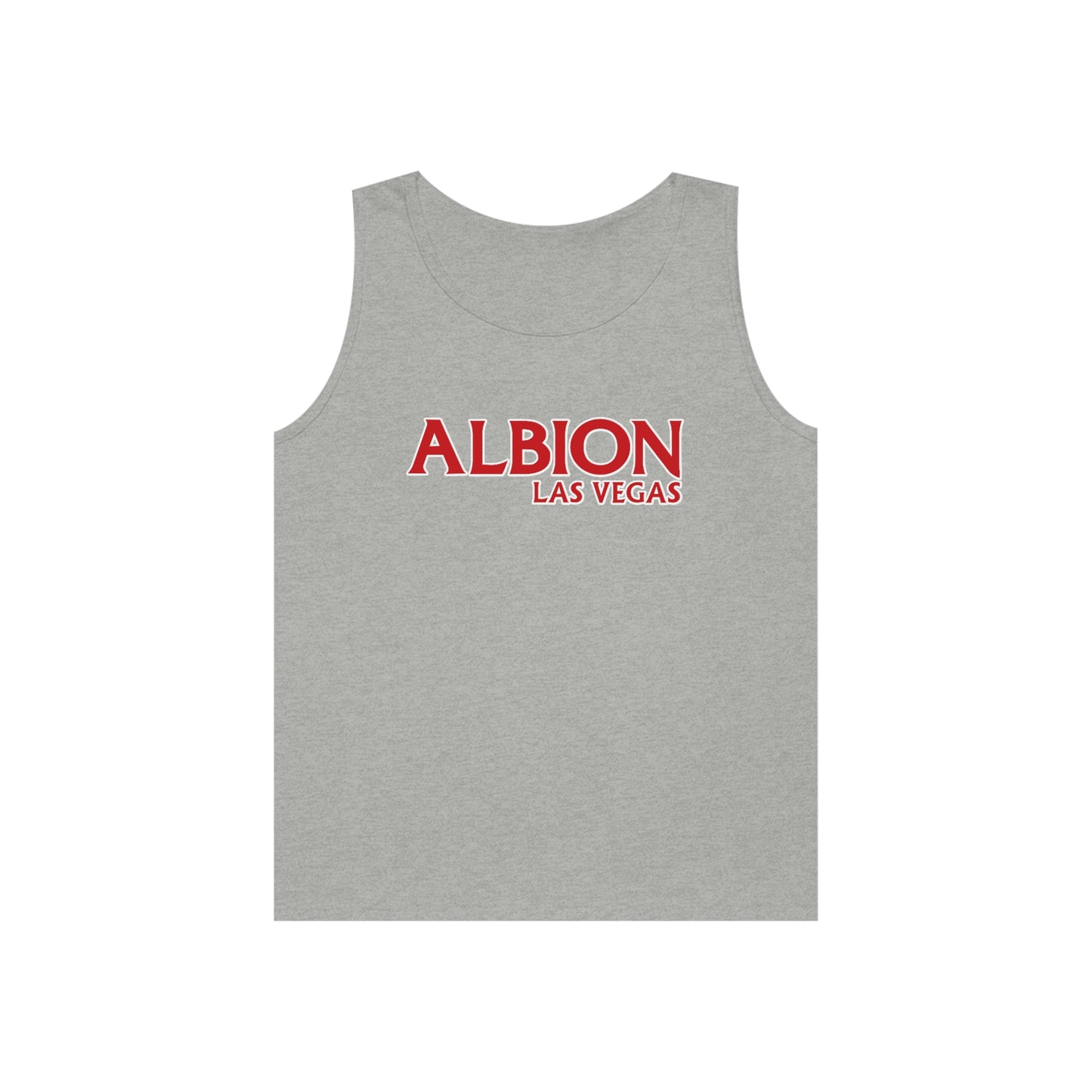 Albion LV Logo Lg- Unisex Heavy Cotton Tank Top (ALB-LV-21-315U)
