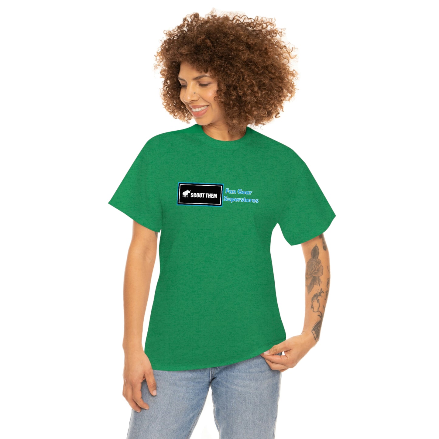 ScoutThem FGS Shield- Various Green colors- Unisex Heavy Cotton Tee (ST-FGS-21-008U)