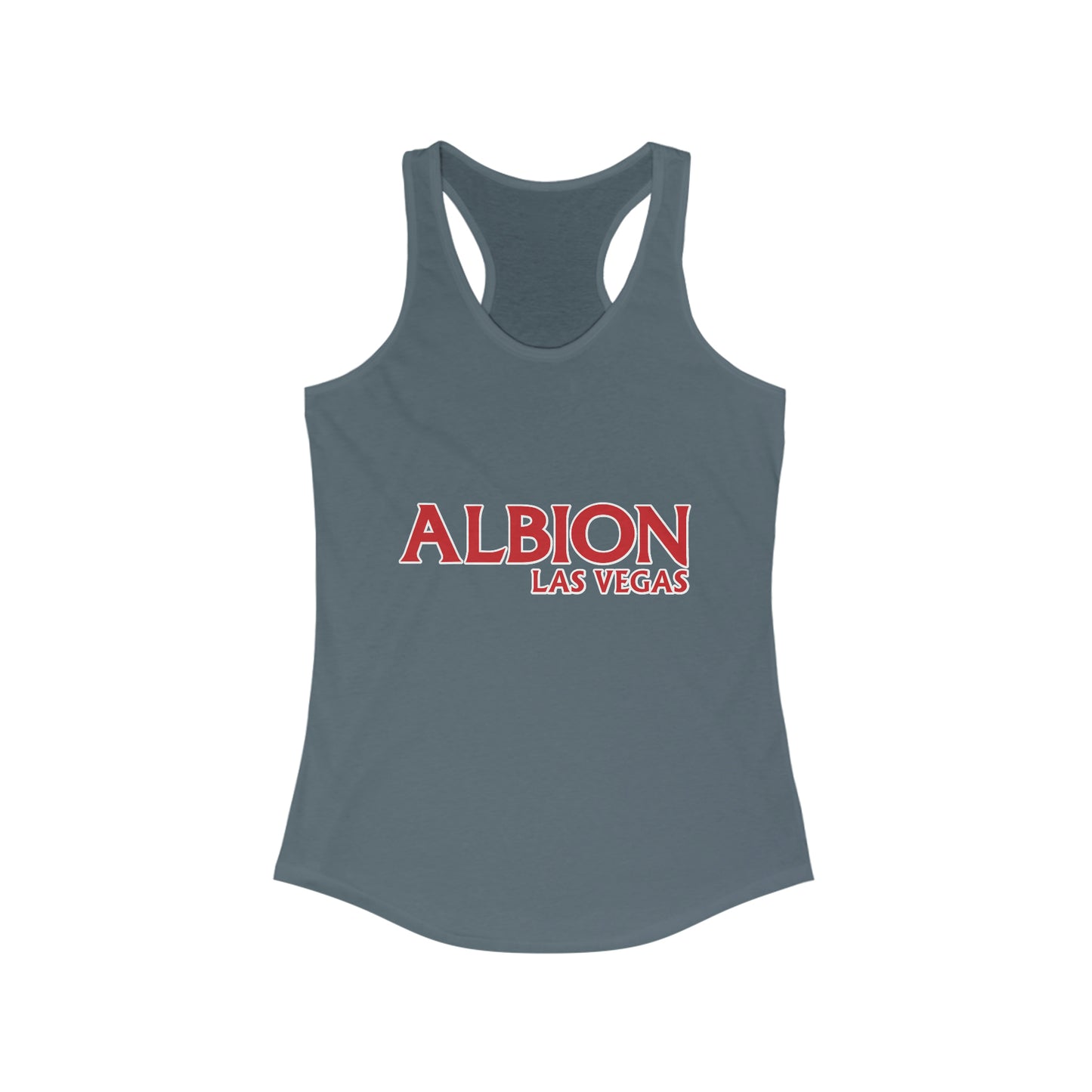 Albion LV Logo Lg- Women's Ideal Racerback Tank (ALB-LV-21-303W)