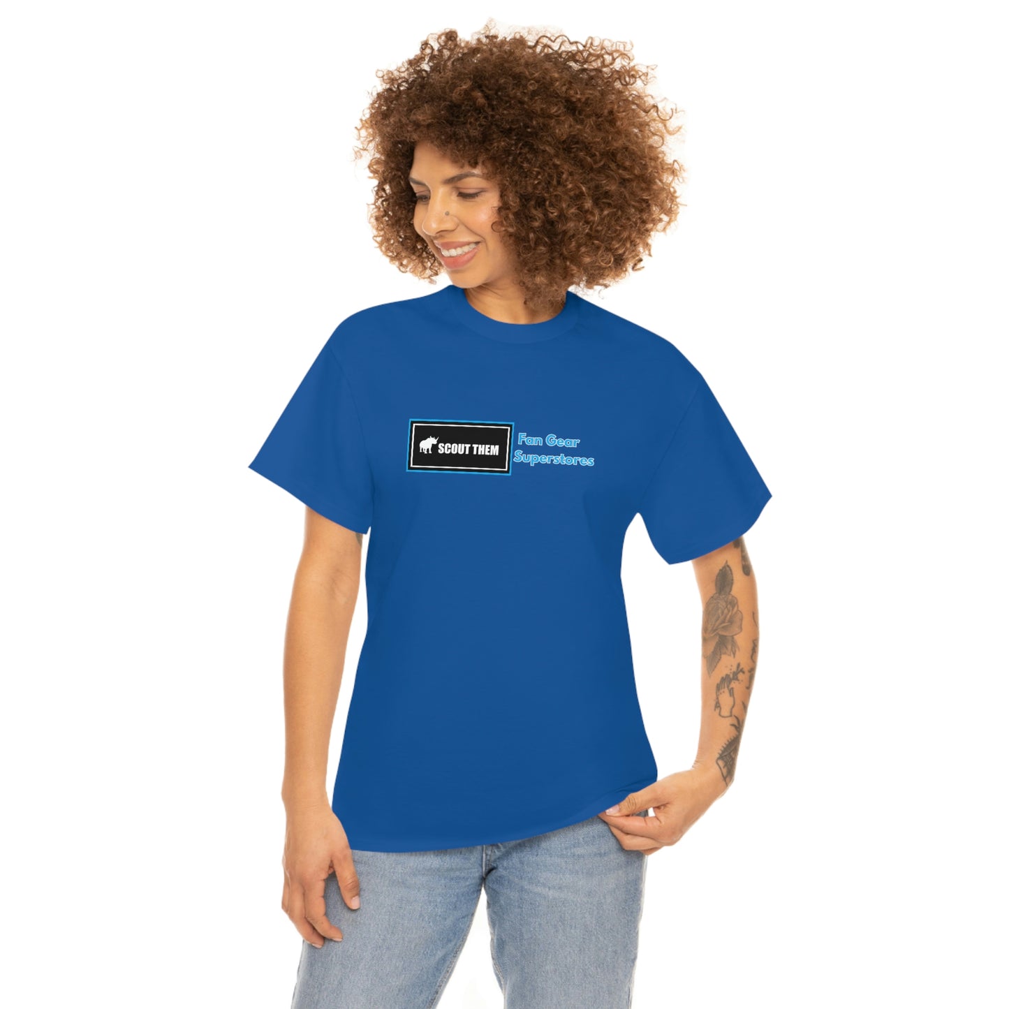 ScoutThem FGS Shield- Various Blue colors- Unisex Heavy Cotton Tee (ST-FGS-21-006U)