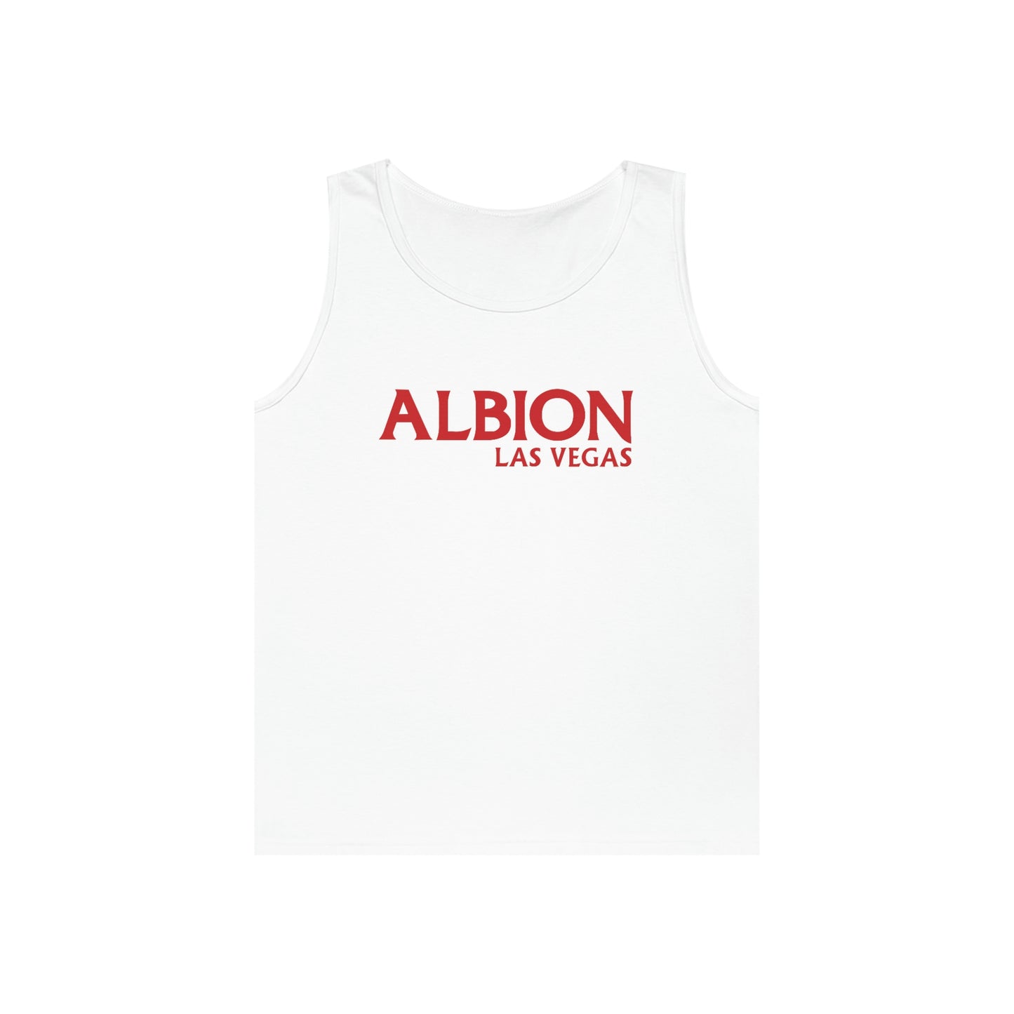 Albion LV Logo Lg- Unisex Heavy Cotton Tank Top (ALB-LV-21-315U)