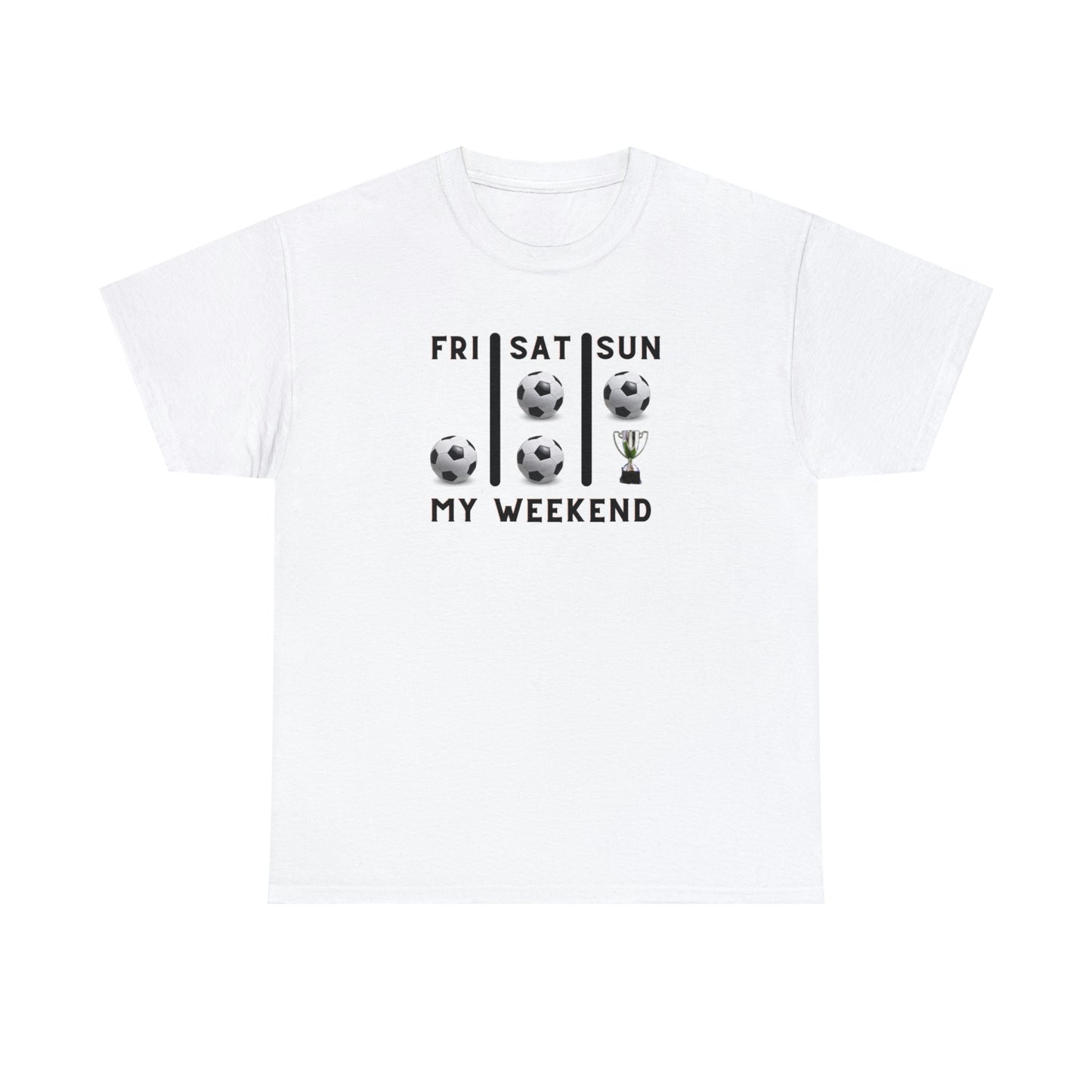 Soccer Trophy- My Weekend- Various Colors- Unisex Heavy Cotton Tee (ST-FGS-21-500U)