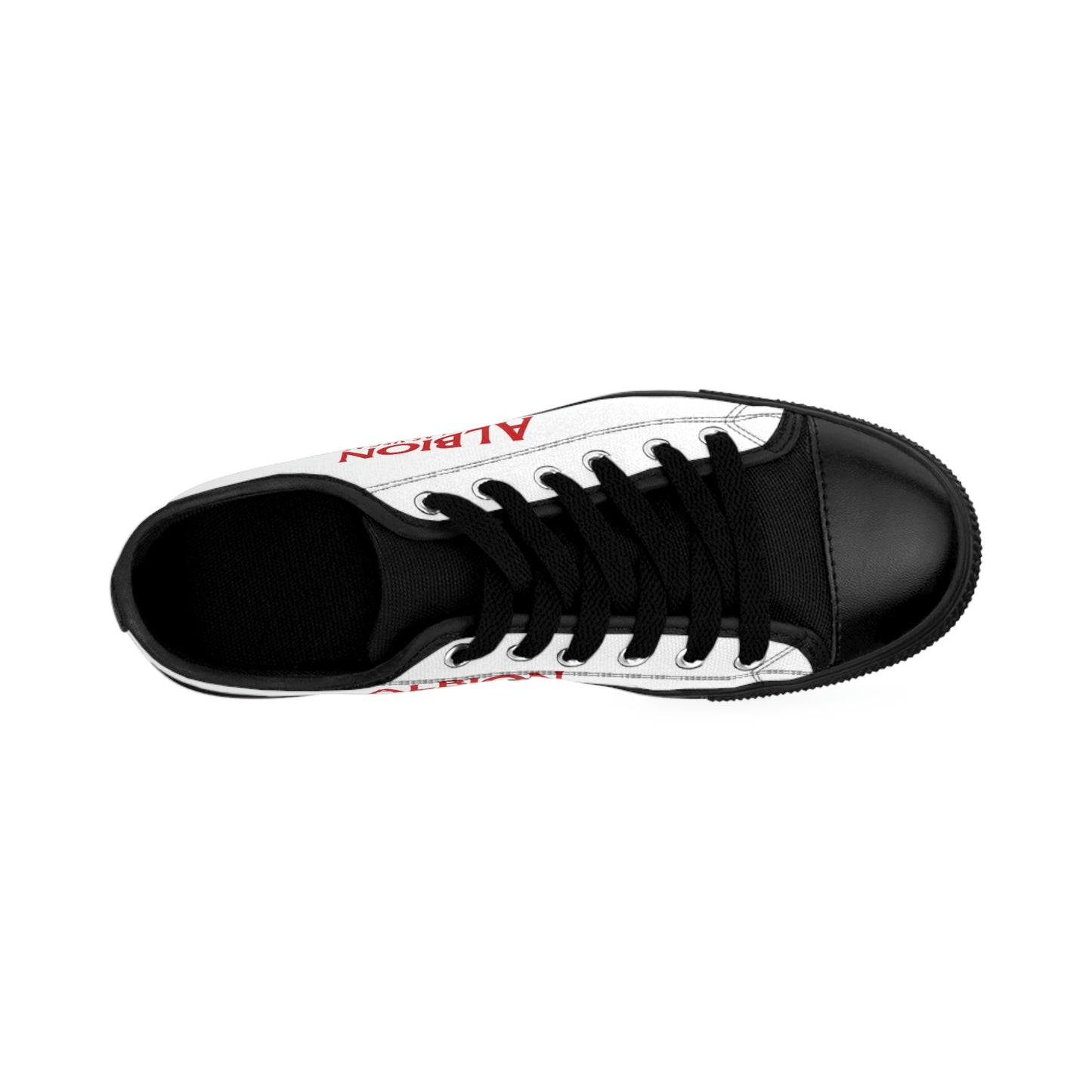 Albion LV Logo- Women's Sneakers- White and Black (ALB-LV-42-210W)