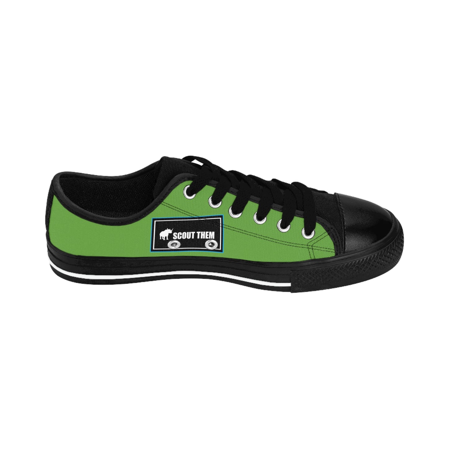 ScoutThem Shield blue border- Men's Sneakers- Green and Black (ST-FGS-42-115M)