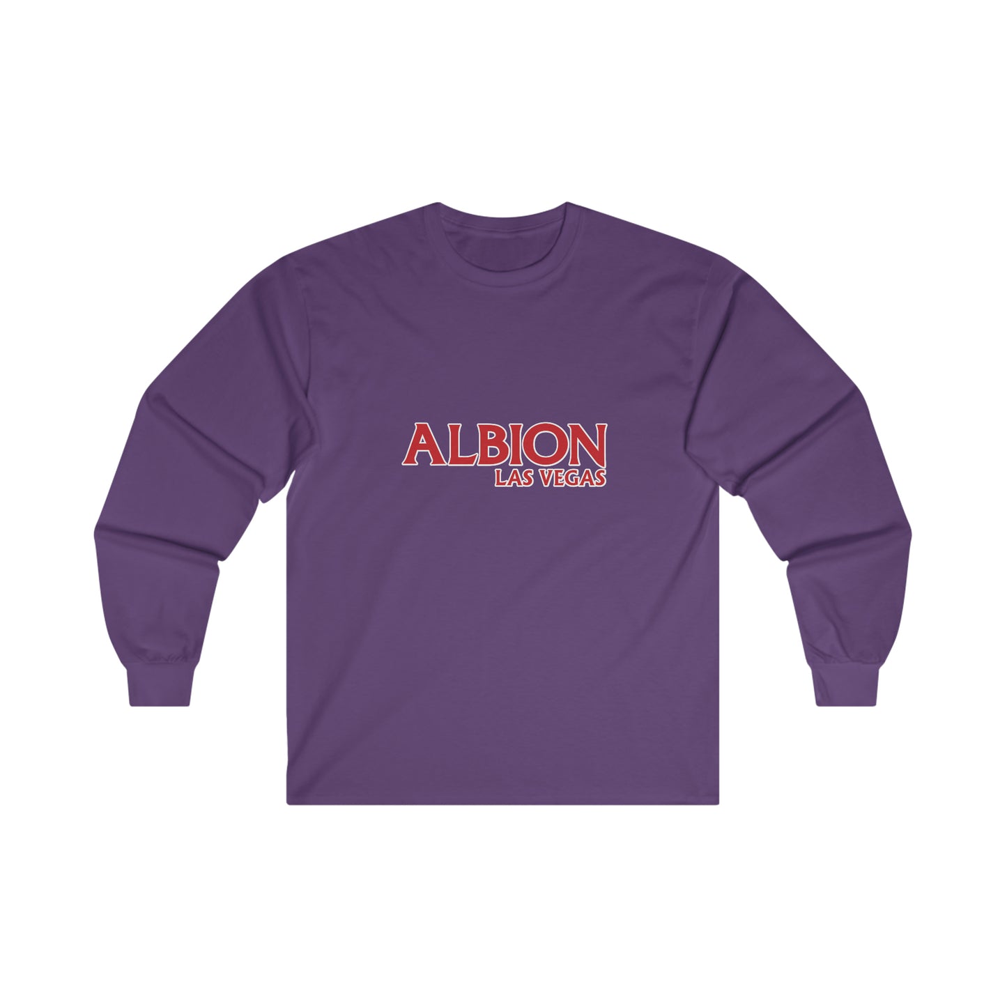 Albion LV Text Lg Front- Ultra Cotton Long Sleeve Tee (ALB-LV-21-223U)