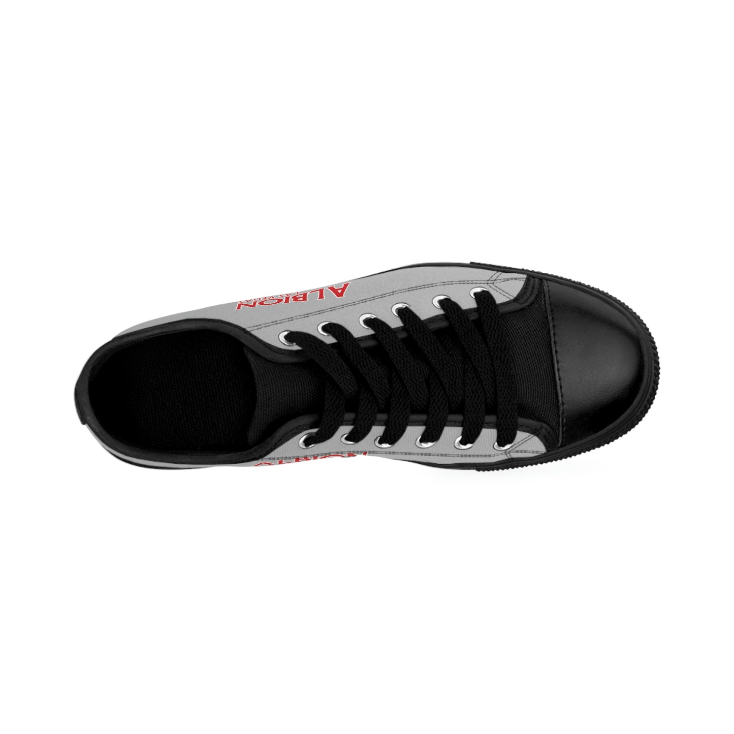Albion LV Logo- Men's Sneakers- Light Grey and Black (ALB-LV-42-132M)