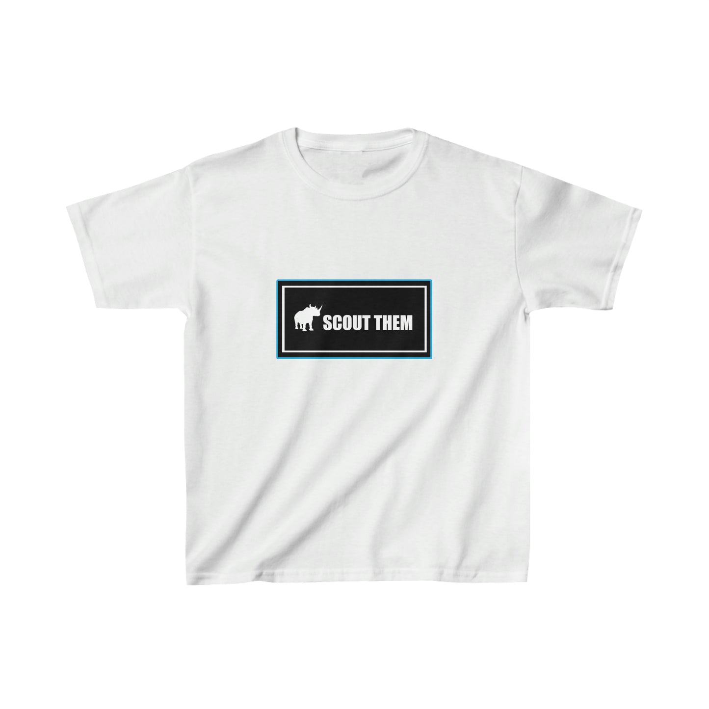 ScoutThem Shield Lg blue border- Kids Heavy Cotton™ Tee (ST-FGS-24-814K)