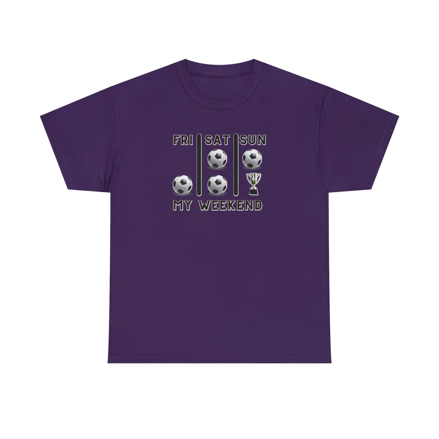Soccer Trophy- My Weekend- Various Colors- Unisex Heavy Cotton Tee (ST-FGS-21-500U)