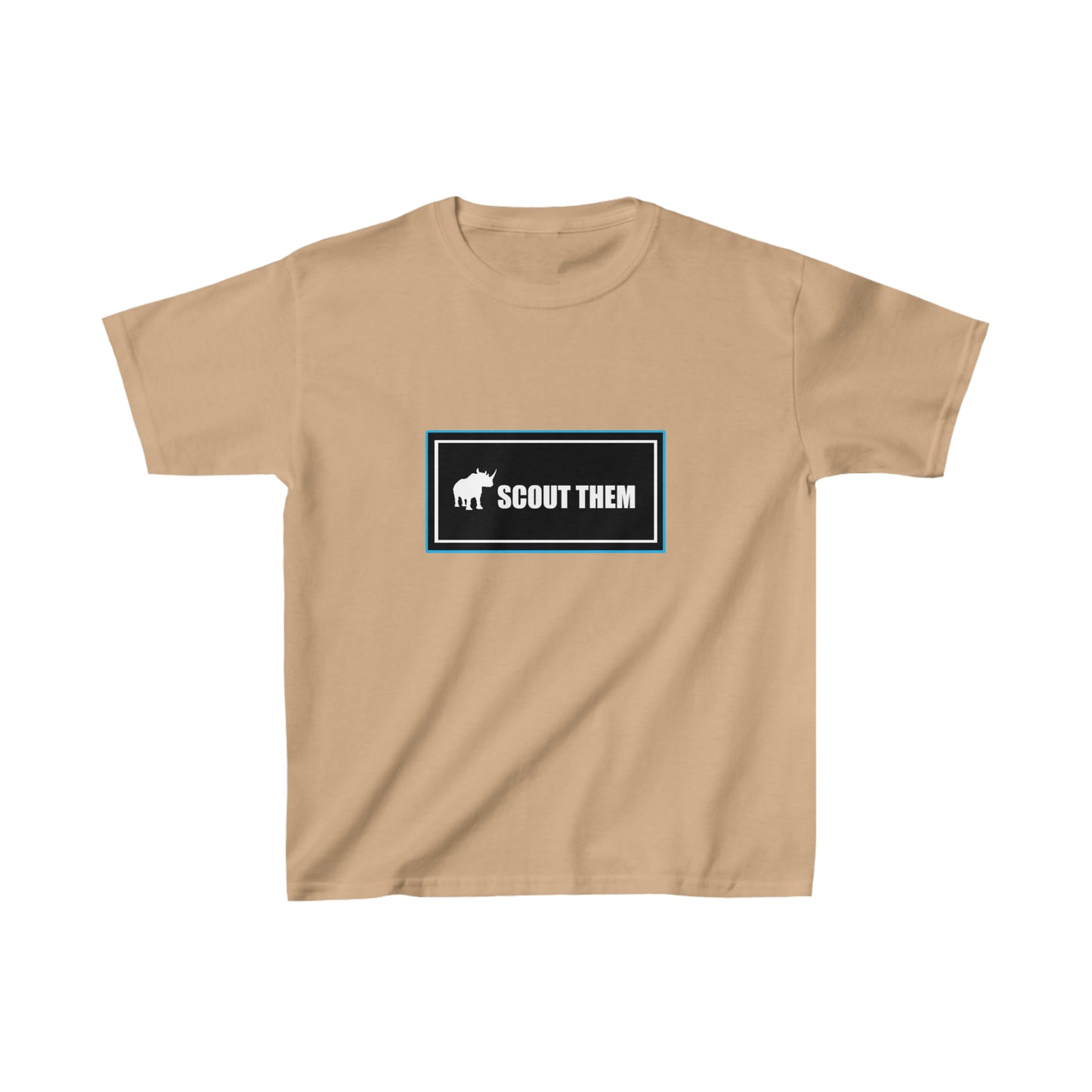 ScoutThem Shield Lg blue border- Kids Heavy Cotton™ Tee (ST-FGS-24-814K)