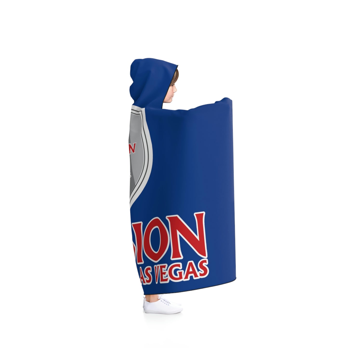 Albion LV Shield & Logo- Kid's Hooded Blanket- DARK BLUE (ALB-LV-64-002K)
