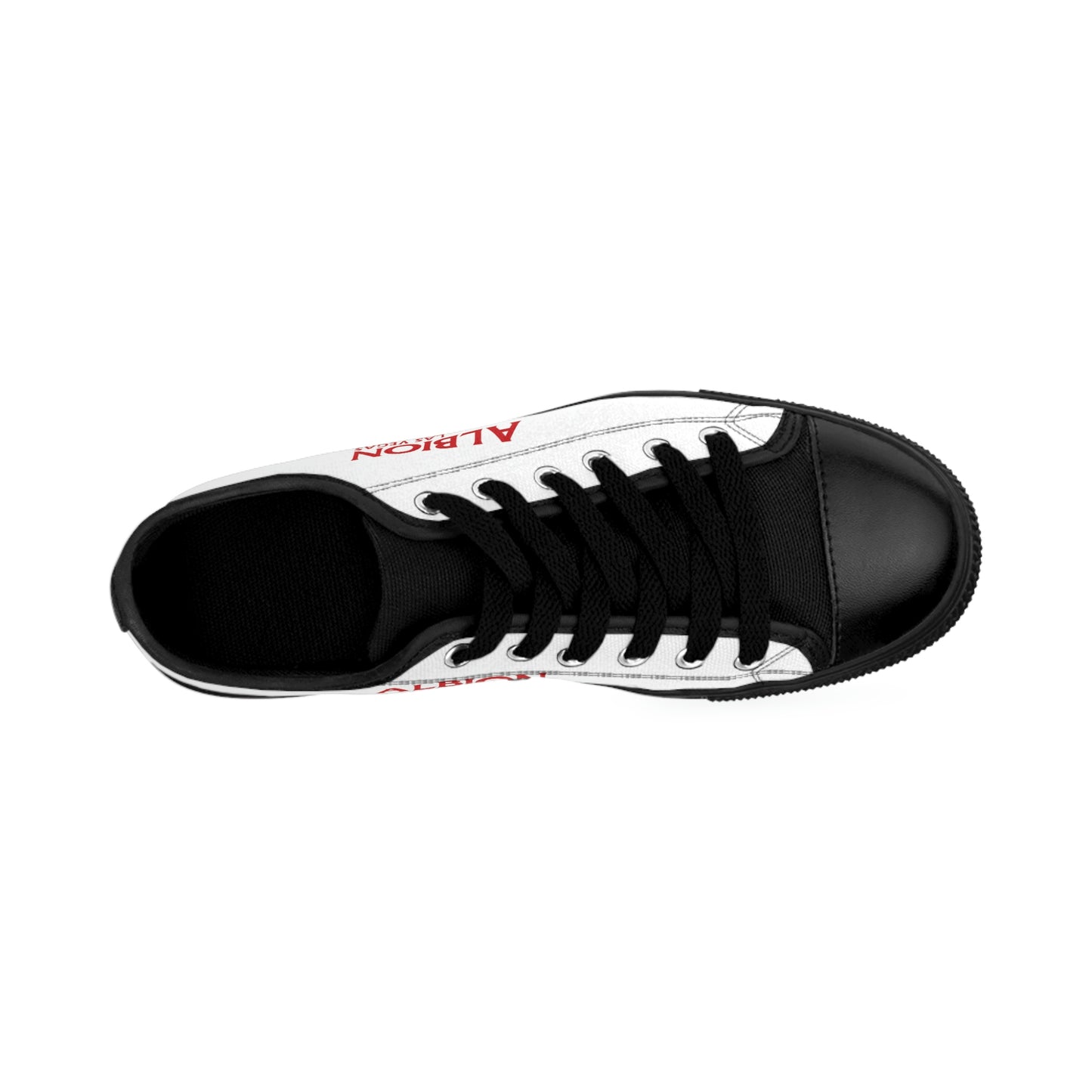 Albion LV Logo- Men's Sneakers- White and Black (ALB-LV-42-130M)