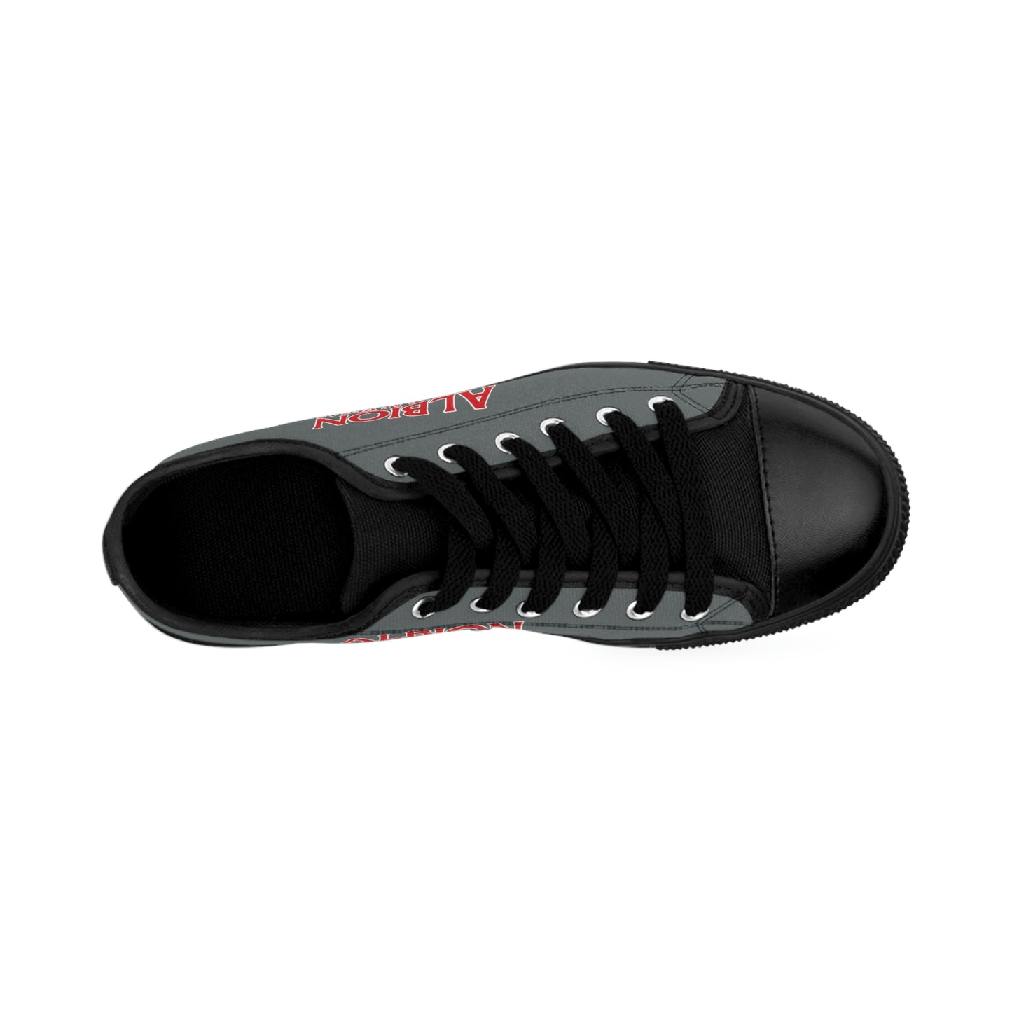 Albion LV Logo- Women's Sneakers- Dark Grey and Black (ALB-LV-42-218W)