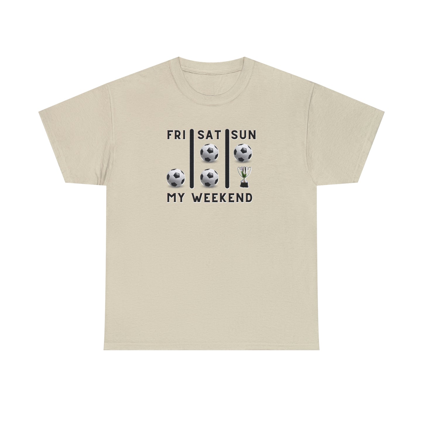 Soccer Trophy- My Weekend- Various Colors- Unisex Heavy Cotton Tee (ST-FGS-21-500U)