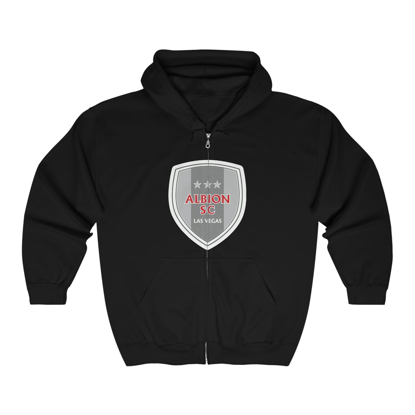 Albion LV Shield Lg Front- Unisex Heavy Blend™ Full Zip Hooded Sweatshirt (ALB-LV-22-513U)