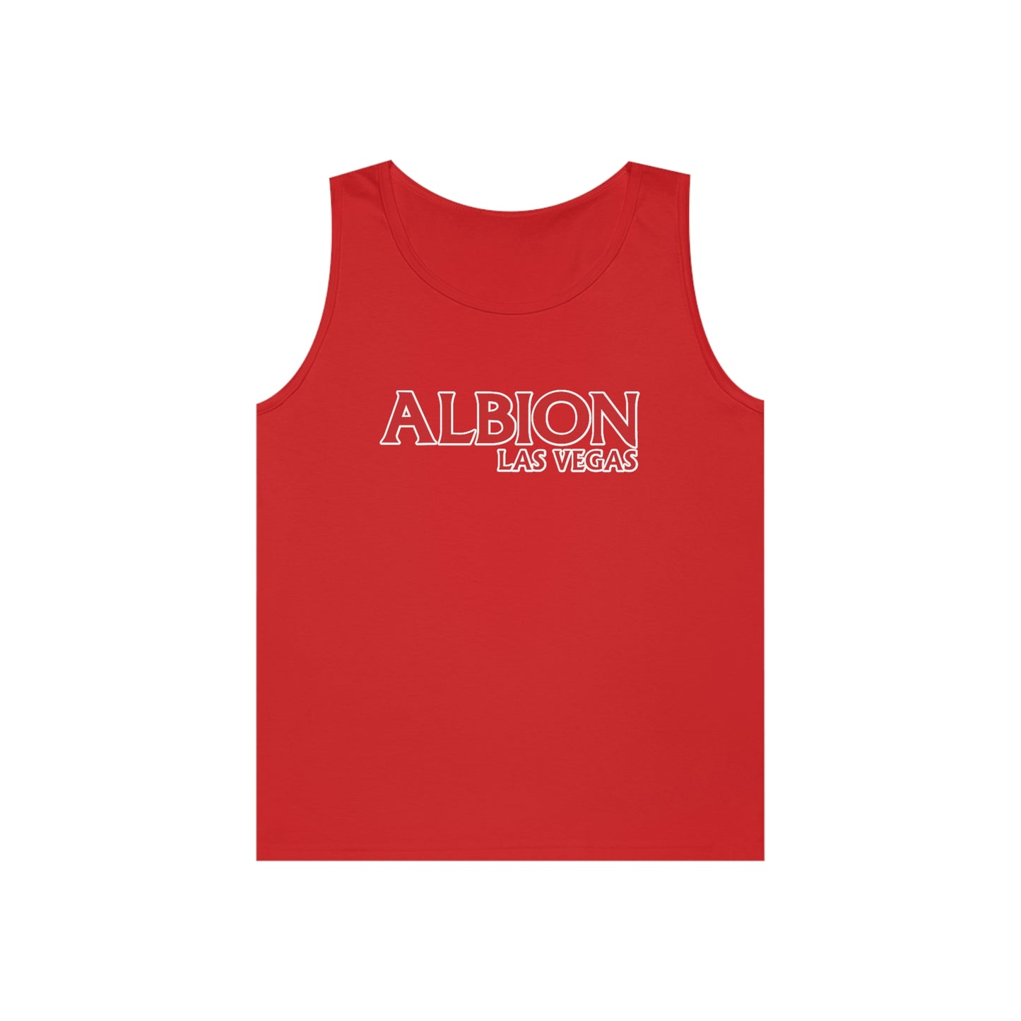 Albion LV Logo Lg- Unisex Heavy Cotton Tank Top (ALB-LV-21-315U)