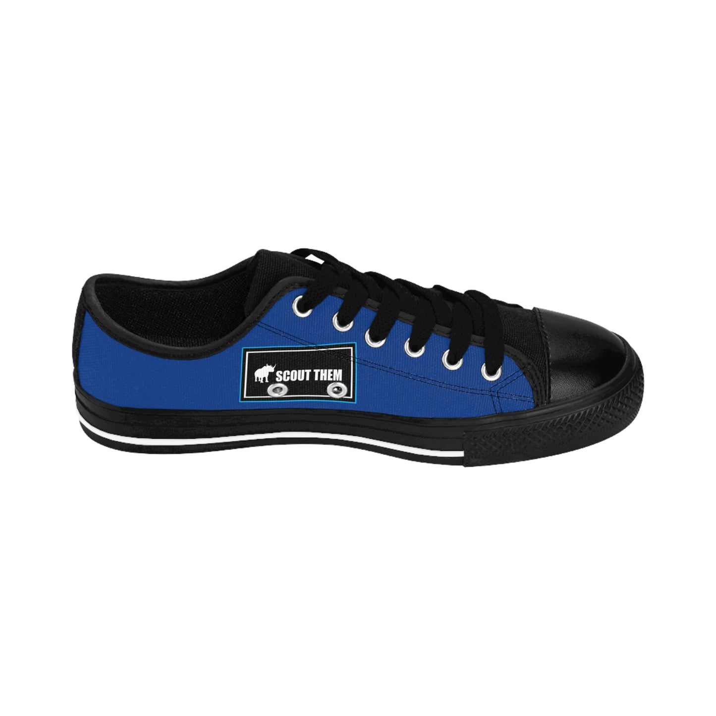 ScoutThem Shield blue border- Men's Sneakers- Dark Blue and Black (ST-FGS-42-105M)