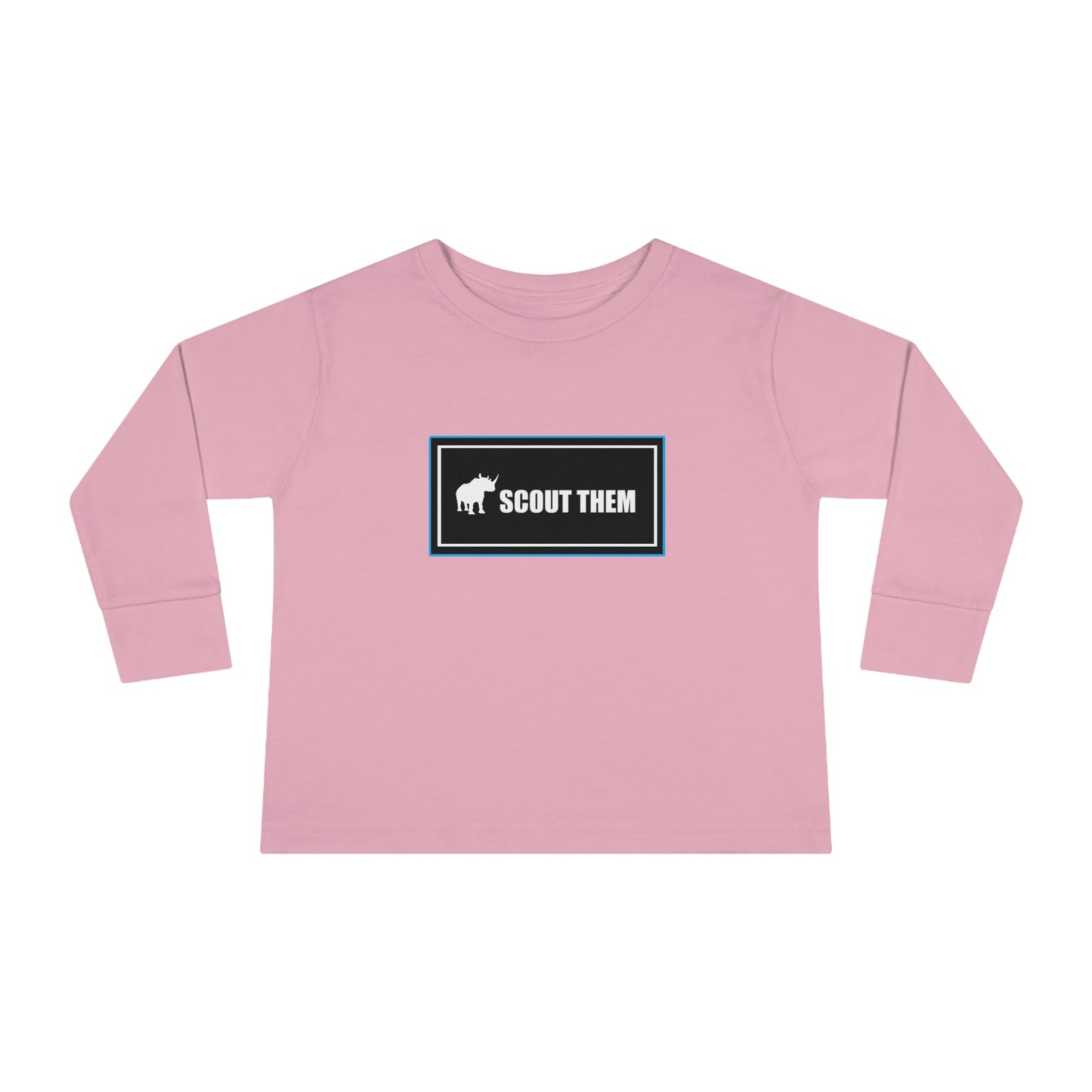 ScoutThem Shield Lg blue border- Toddler Long Sleeve Tee (ST-FGS-24-834K)