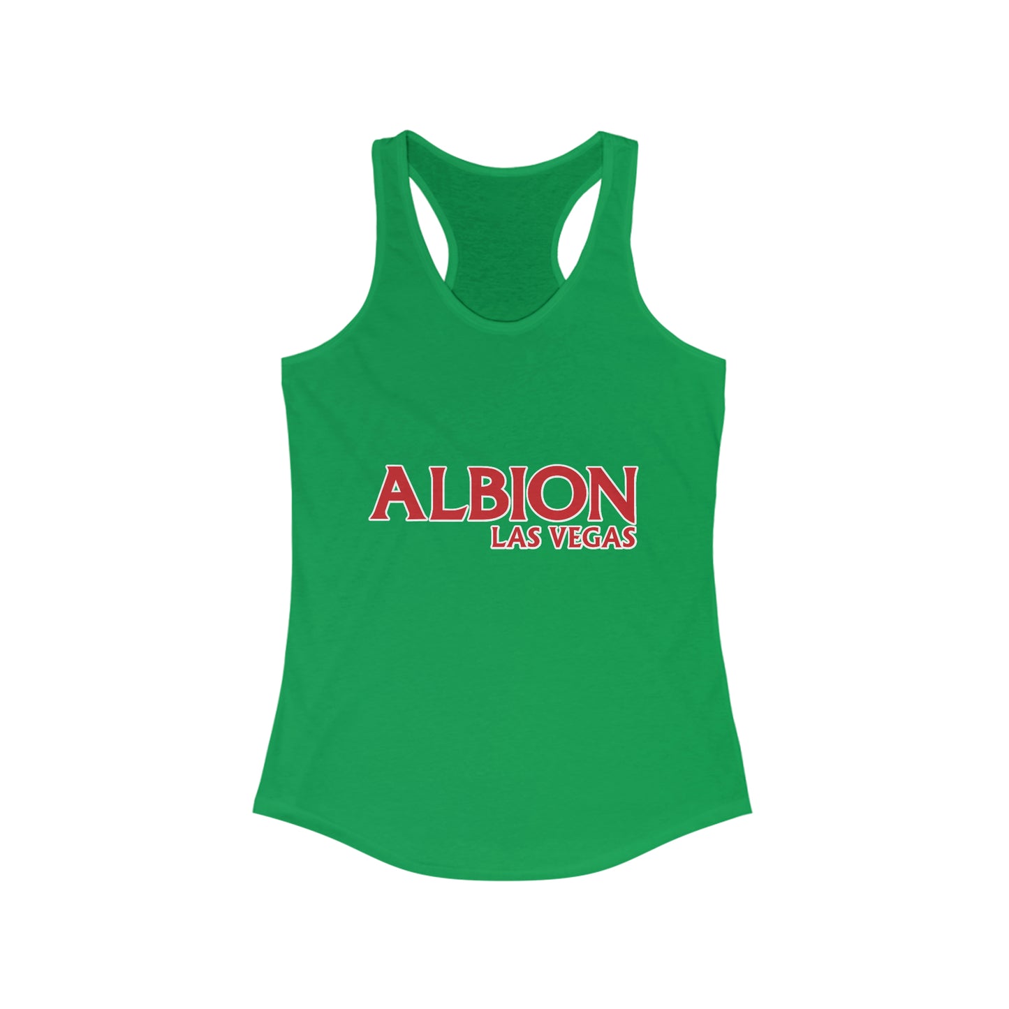Albion LV Logo Lg- Women's Ideal Racerback Tank (ALB-LV-21-303W)