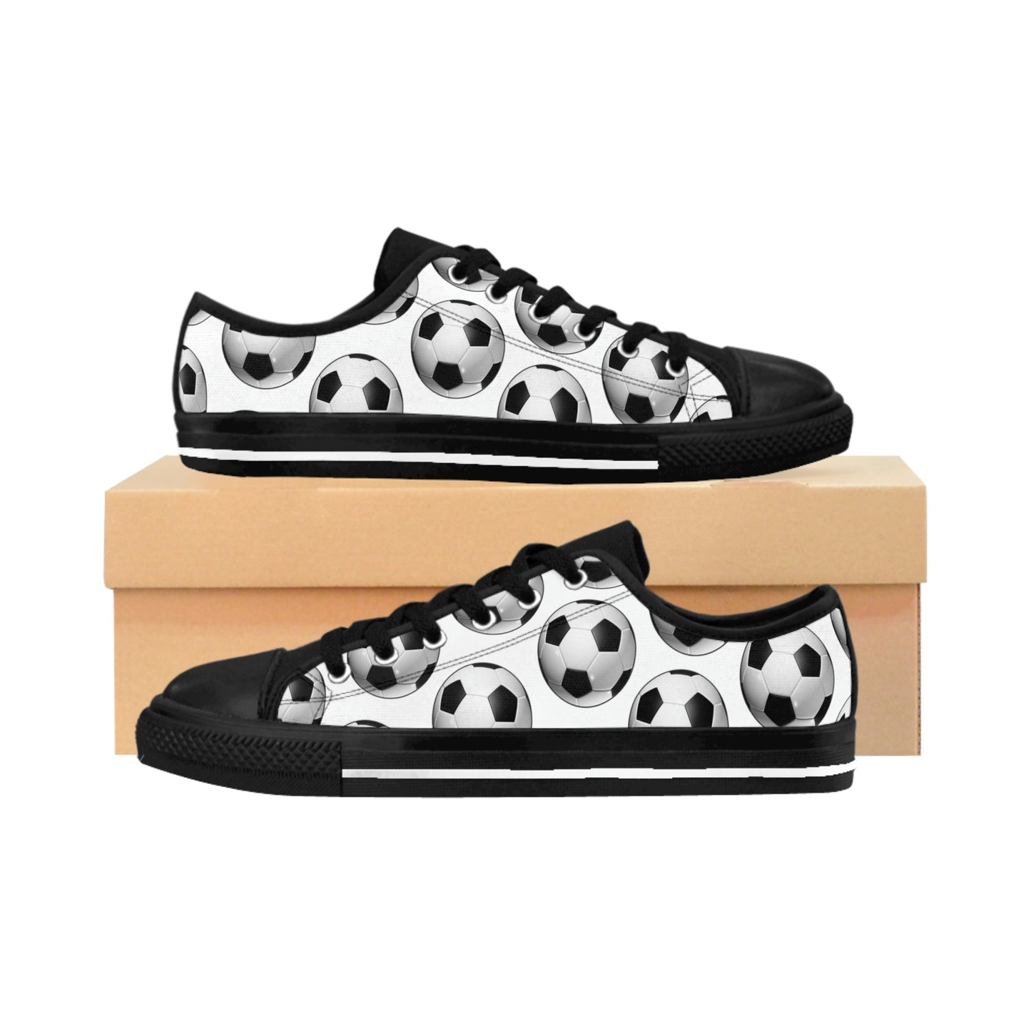 Soccer ball print- Women's Sneakers (ST-NCP-42-100W)