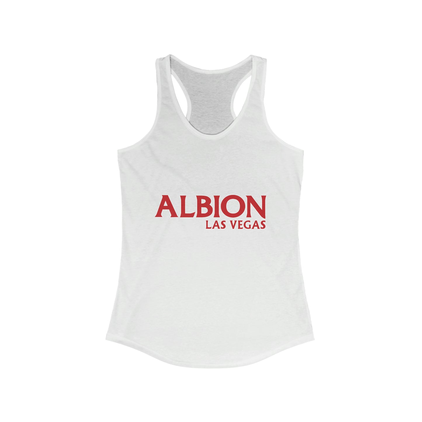 Albion LV Logo Lg- Women's Ideal Racerback Tank (ALB-LV-21-303W)