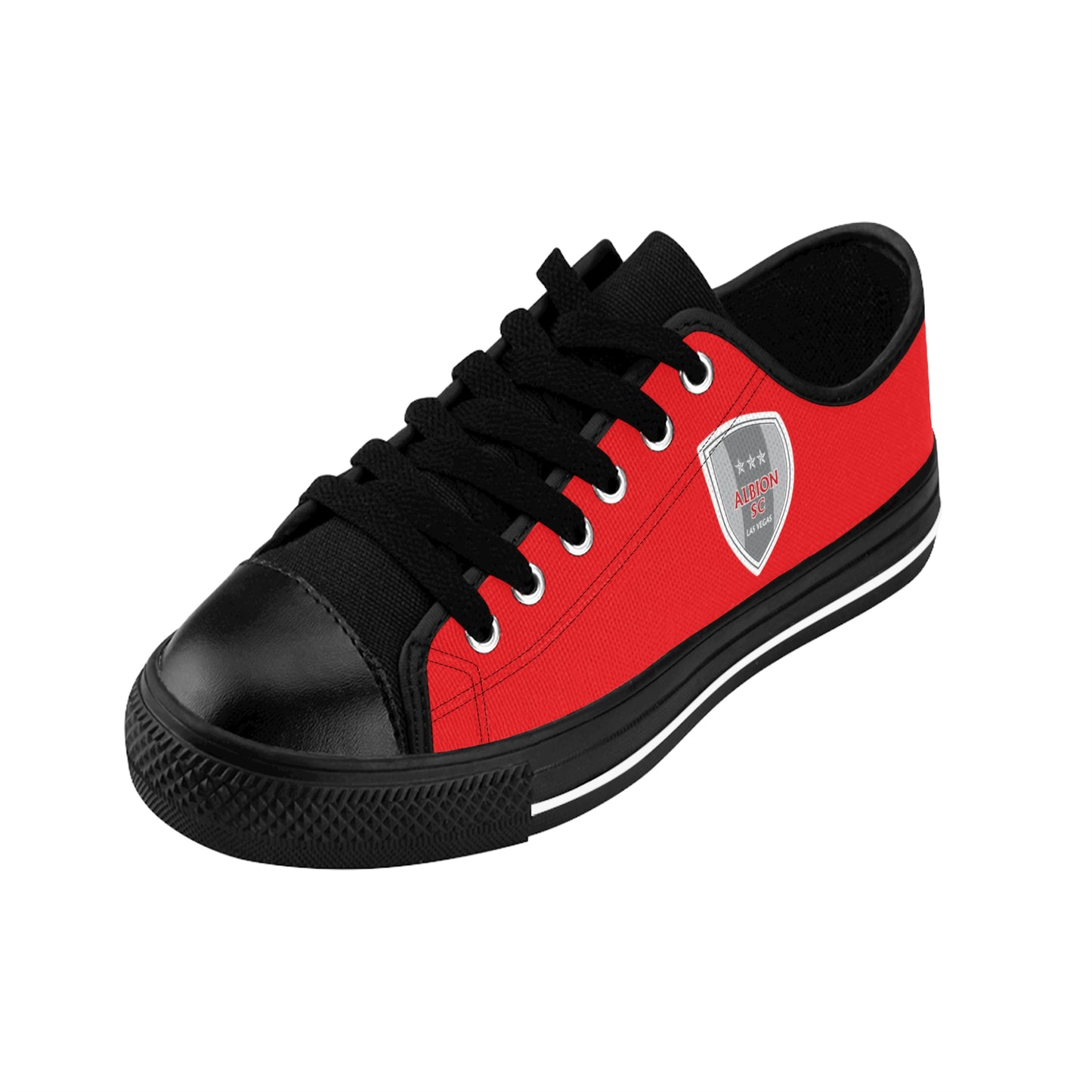 Albion LV Shield- Men's Sneakers- Red and Black (ALB-LV-42-103M)