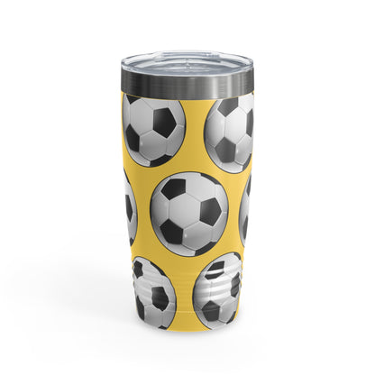 Soccer ball print- Various Colors- Ringneck Tumbler, 20oz (ST-NCP-82-050A)