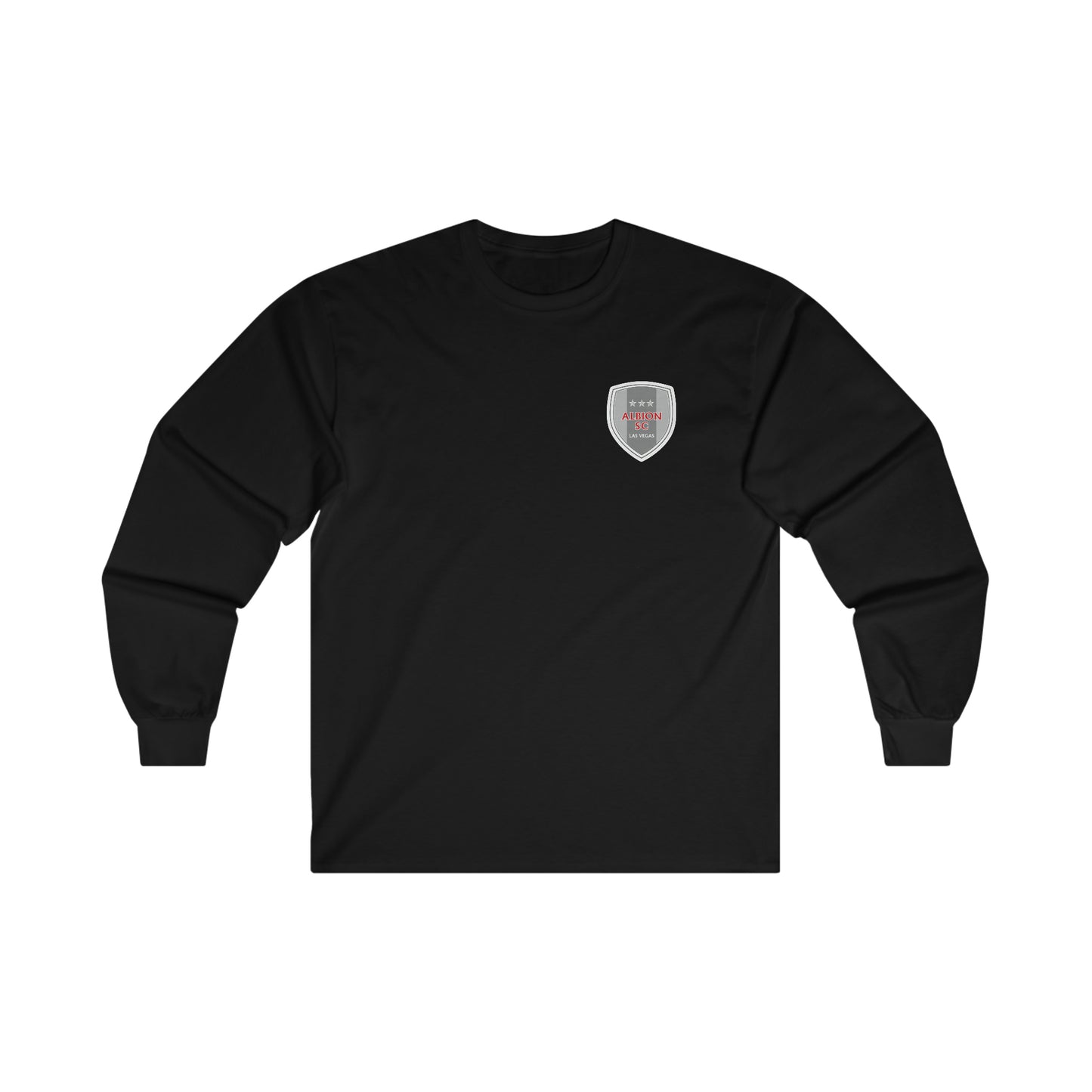 Albion LV Shield Sm Front- Ultra Cotton Long Sleeve Tee (ALB-LV-21-211U)