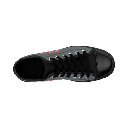 Albion LV Logo- Men's Sneakers- Dark Grey and Black (ALB-LV-42-138M)