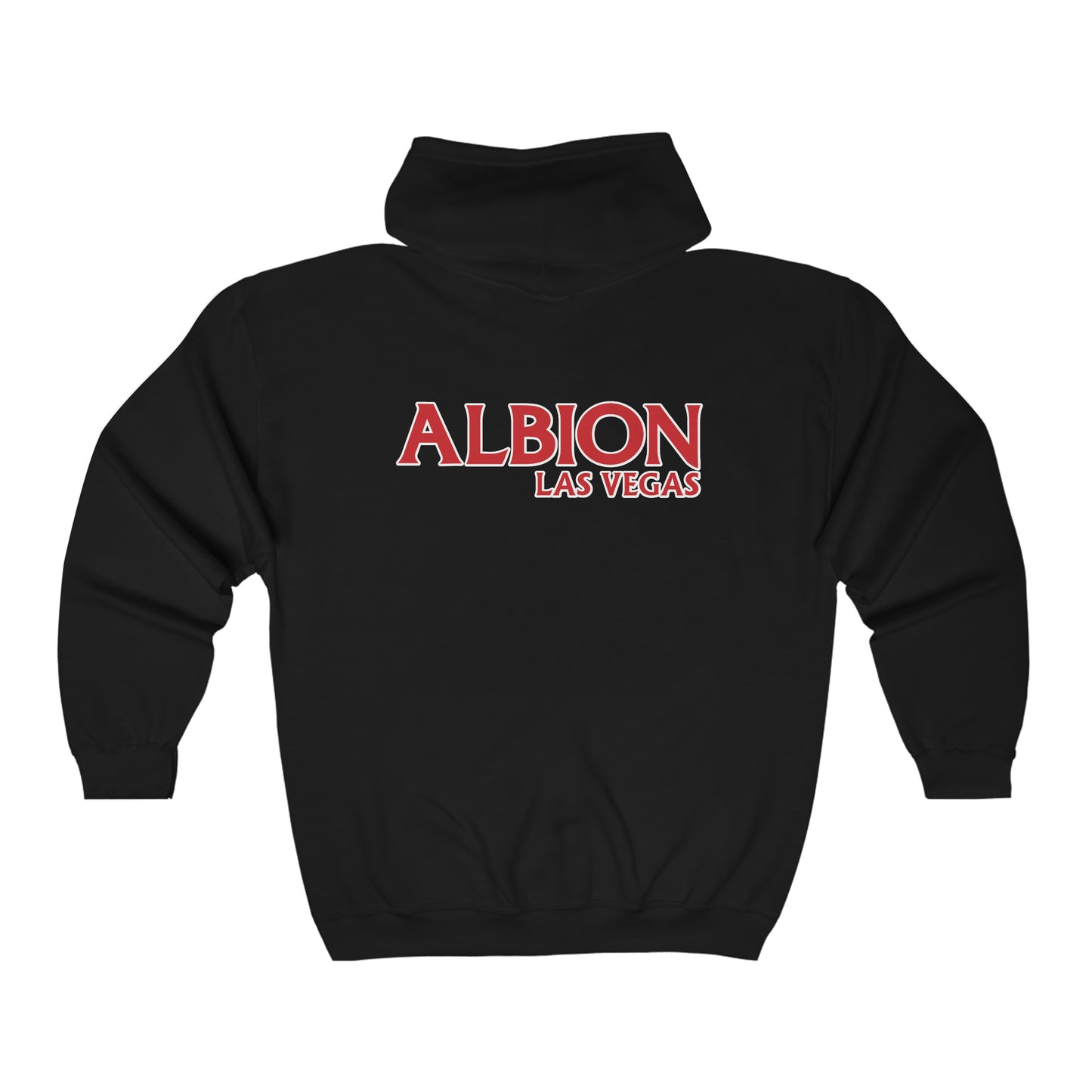 Albion LV Shield Sm Front- Logo Lg Back- Unisex Heavy Blend™ Full Zip Hooded Sweatshirt (ALB-LV-22-530U)