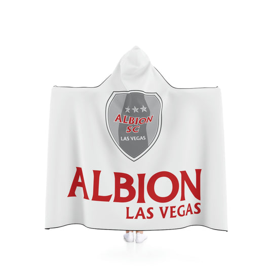 Albion LV Shield & Logo- Kid's Hooded Blanket- WHITE (ALB-LV-64-000K)