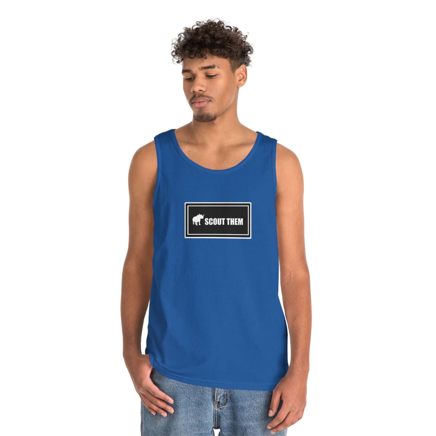 ScoutThem Shield Lg- Unisex Heavy Cotton Tank Top (ST-FGS-21-316U)