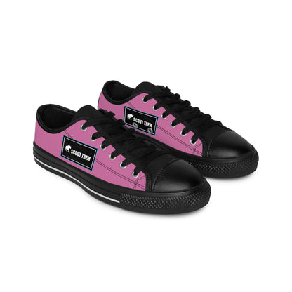 ScoutThem Shield blue border- Women's Sneakers- Light Pink and Black (ST-FGS-42-207W)