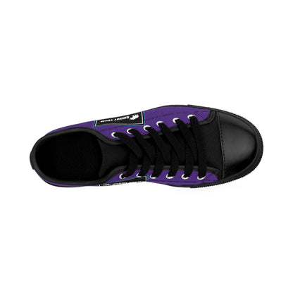 ScoutThem Shield blue border- Women's Sneakers- Purple and Black (ST-FGS-42-219W)