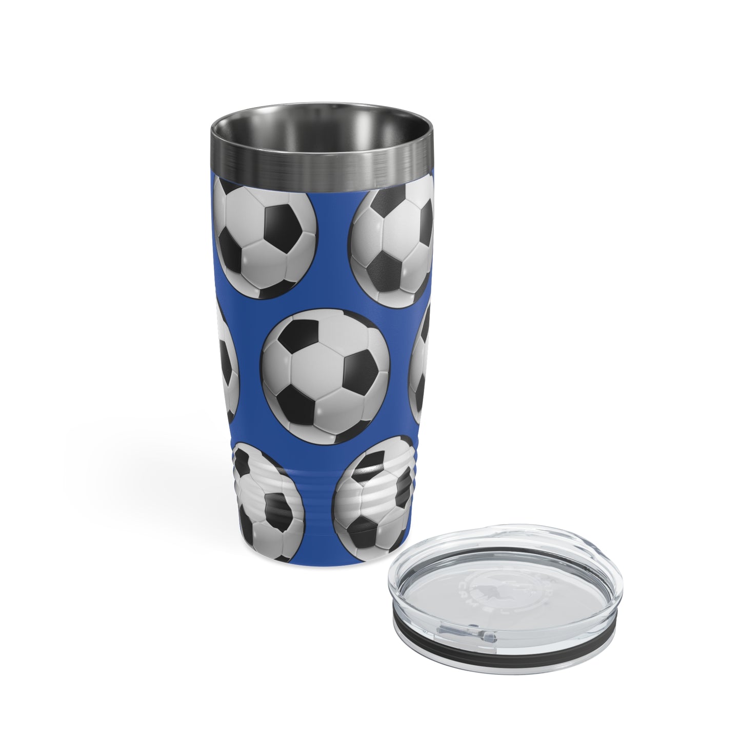 Soccer ball print- Various Colors- Ringneck Tumbler, 20oz (ST-NCP-82-050A)