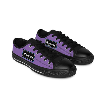 ScoutThem Shield blue border- Women's Sneakers- Light Purple and Black (ST-FGS-42-218W)