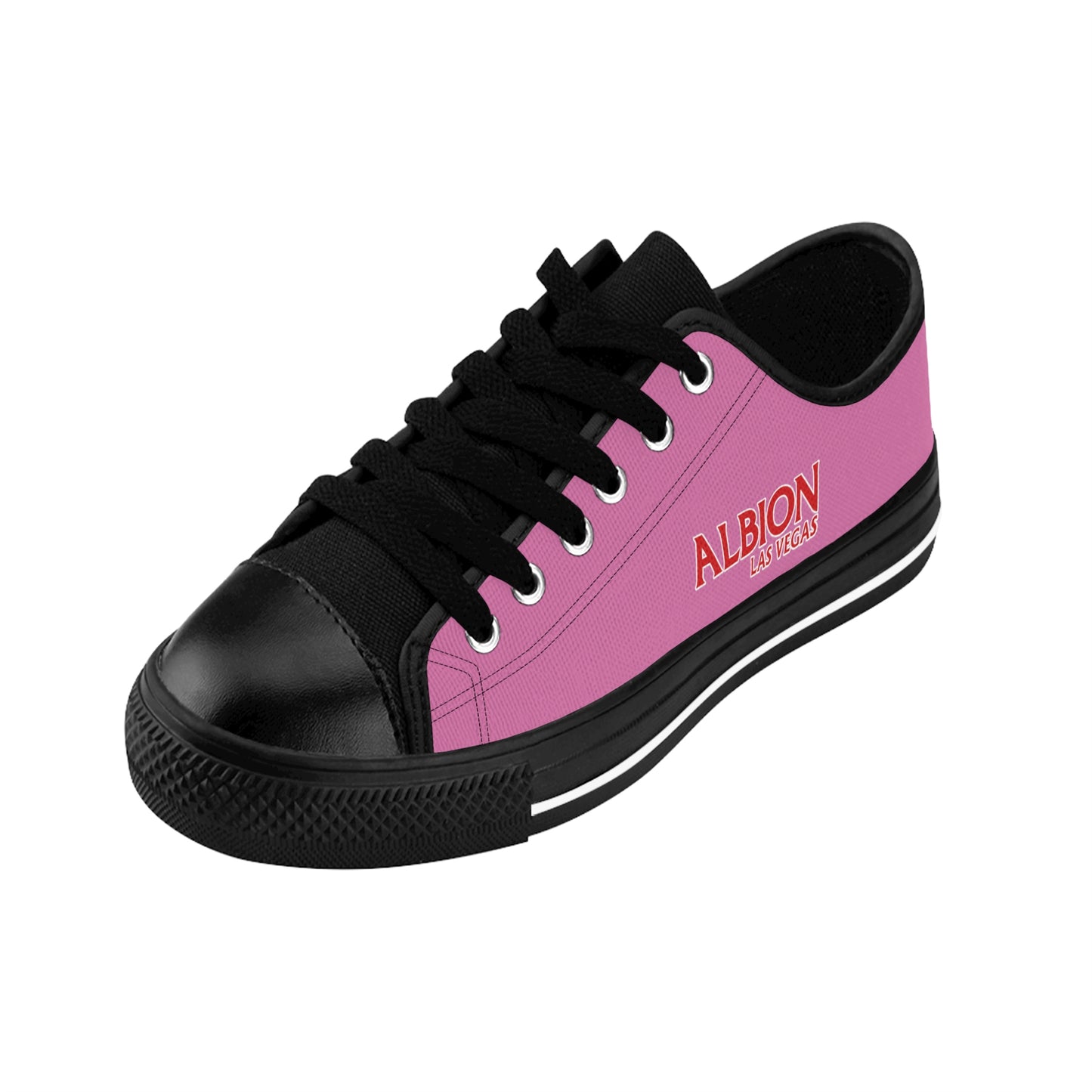 Albion LV Logo- Men's Sneakers- Light Pink and Black (ALB-LV-42-137M)