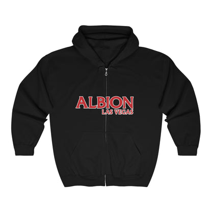 Albion LV Logo Lg Front- Unisex Heavy Blend™ Full Zip Hooded Sweatshirt (ALB-LV-22-523U)